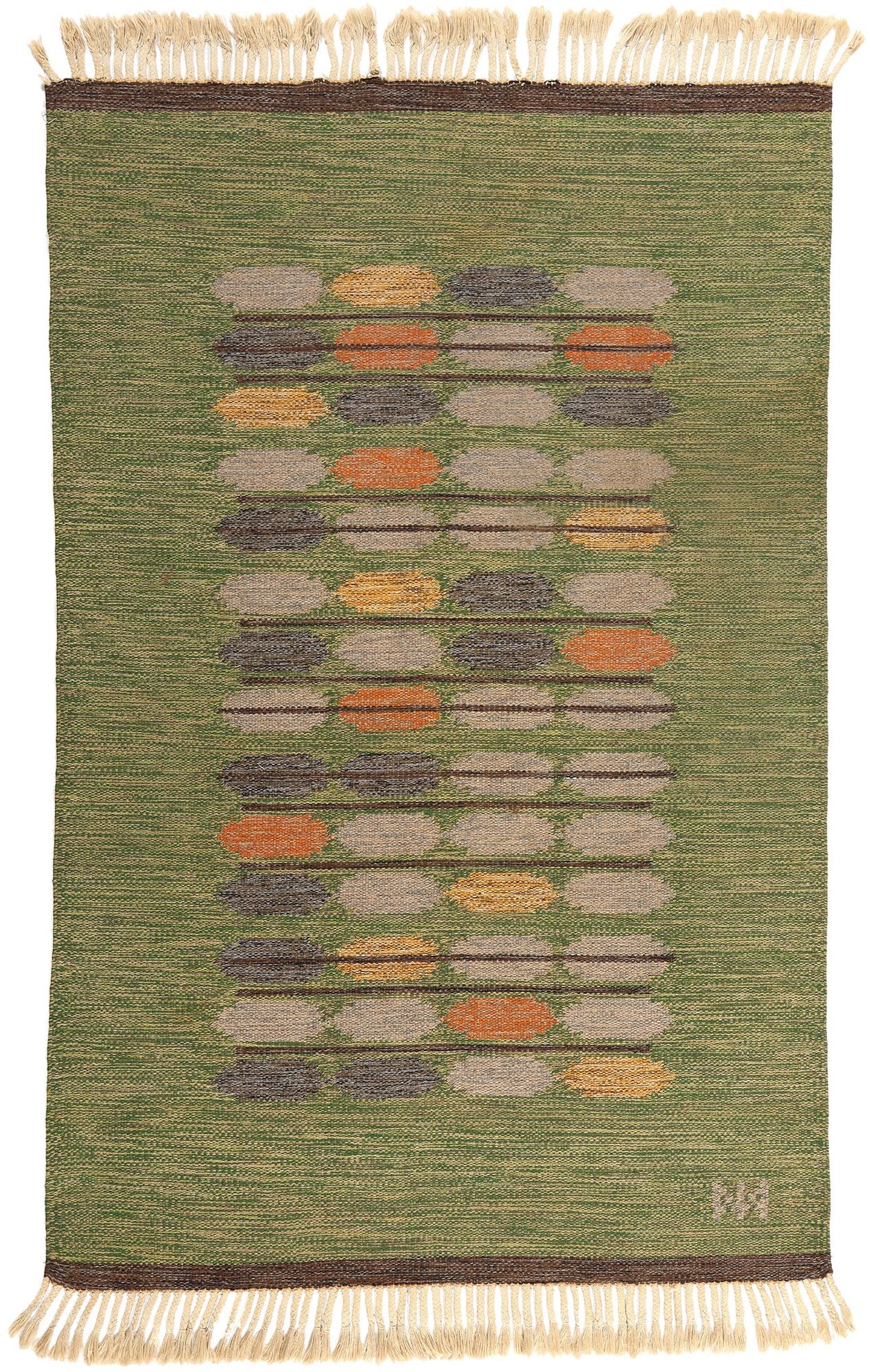 4 x 7 Nils Nilsson Vintage Finnish Rollakan Rug 78825