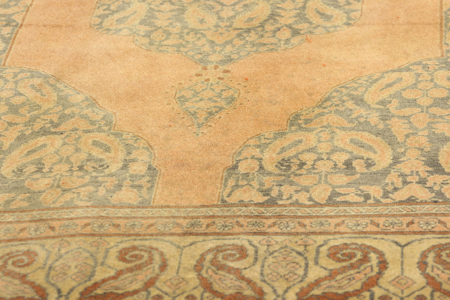 4 x 6 Antique Orange Persian Tabriz Rug 21678