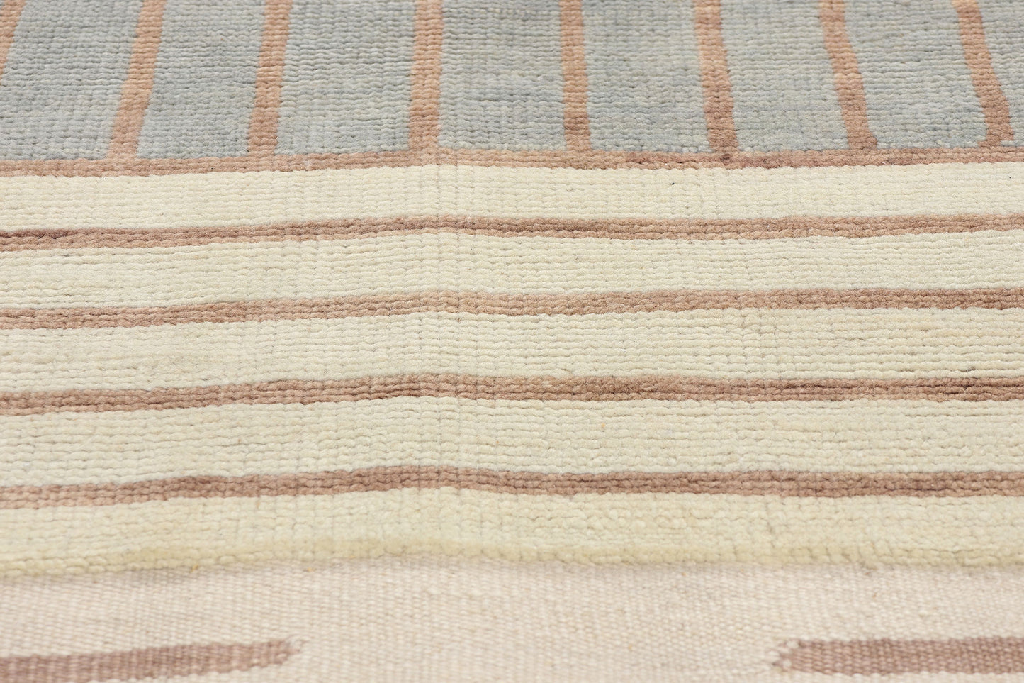 8 x 10 Organic Brutalist Striped Moroccan Rug 31313