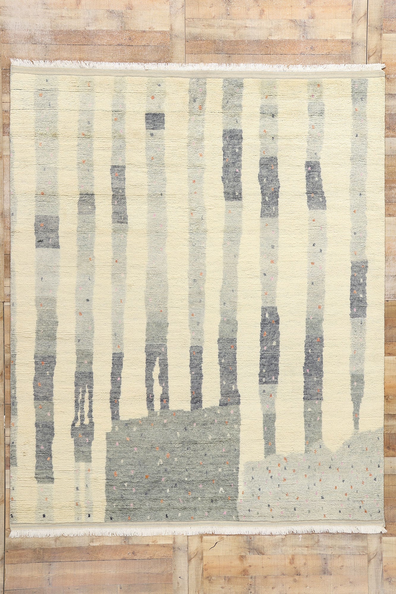 8 x 10 Organic Modern Brutalist Moroccan Rug 31226