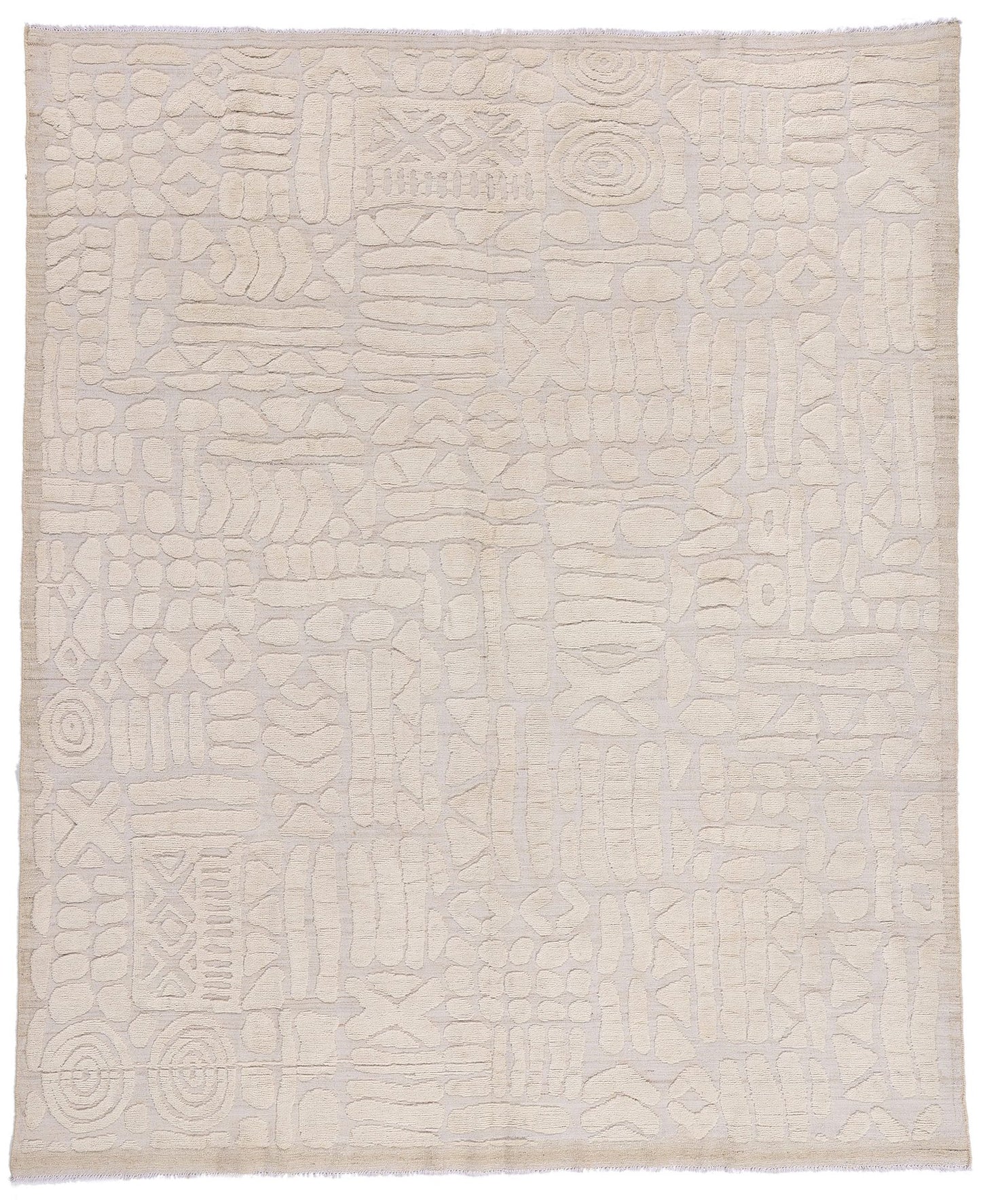 8 x 10 Organic Modern Moroccan High-Low Rug 81063