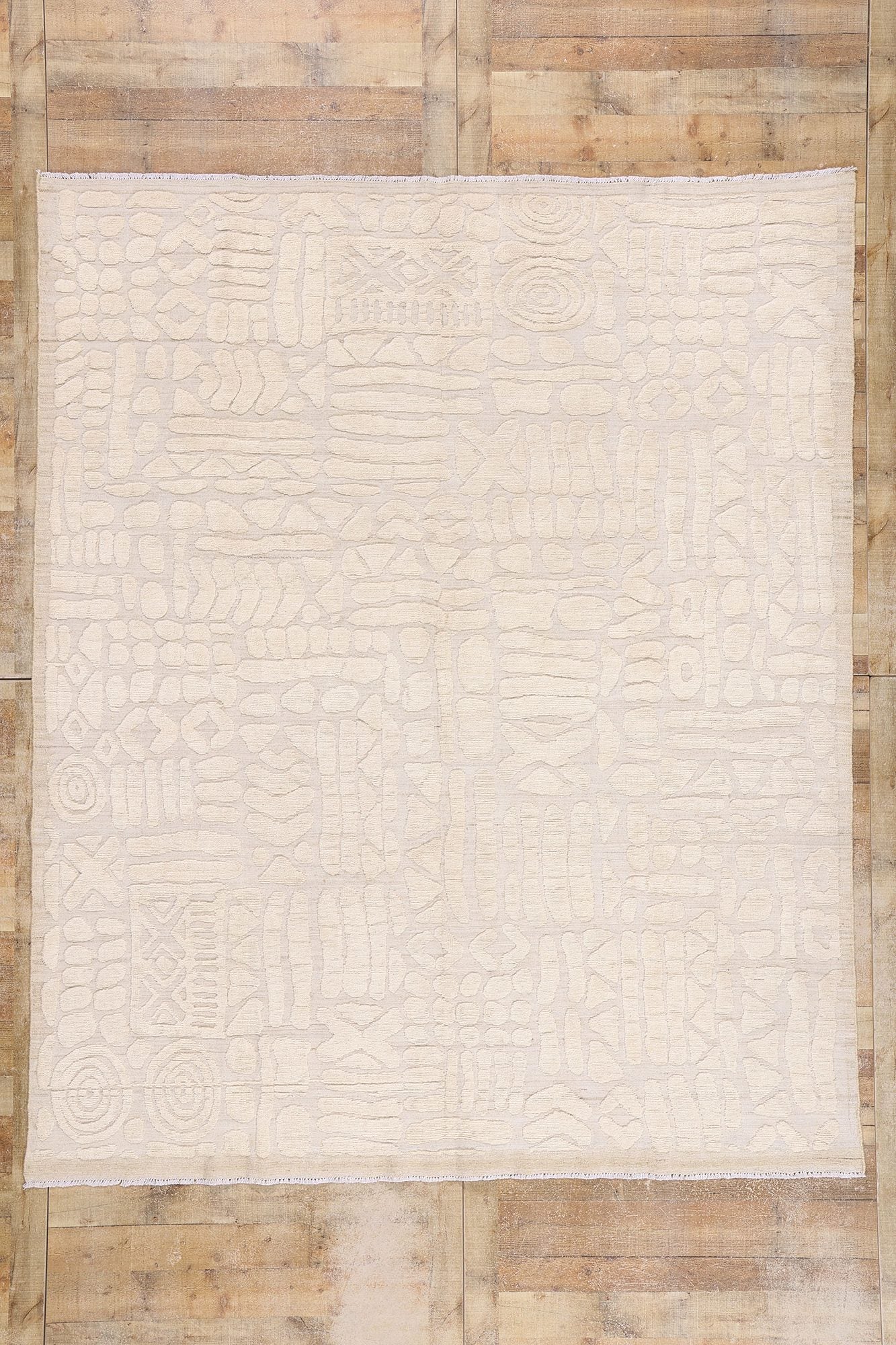 8 x 10 Organic Modern Moroccan High-Low Rug 81063