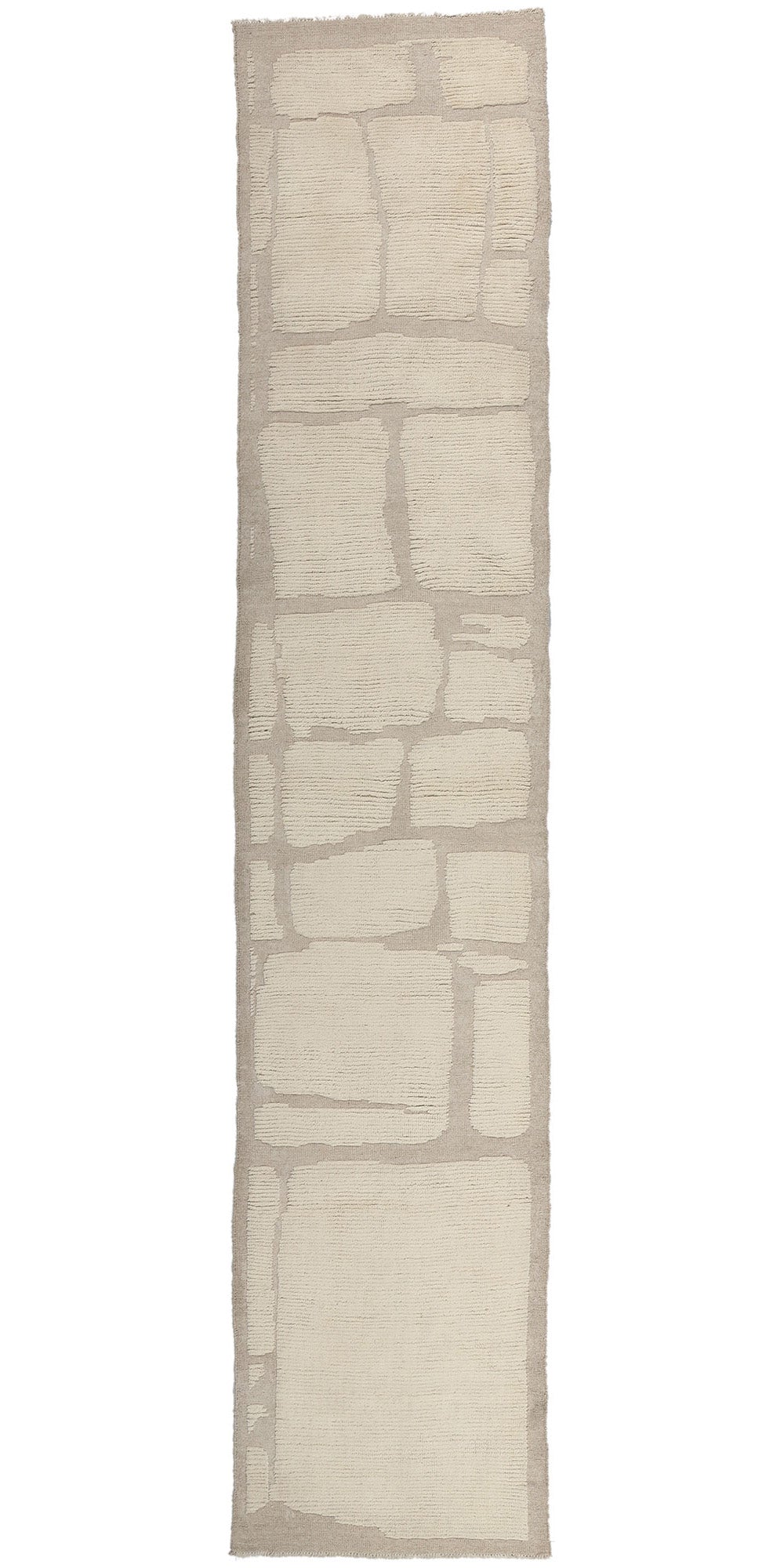 3 x 14 Organic Modern Moroccan High-Low Rug 81105