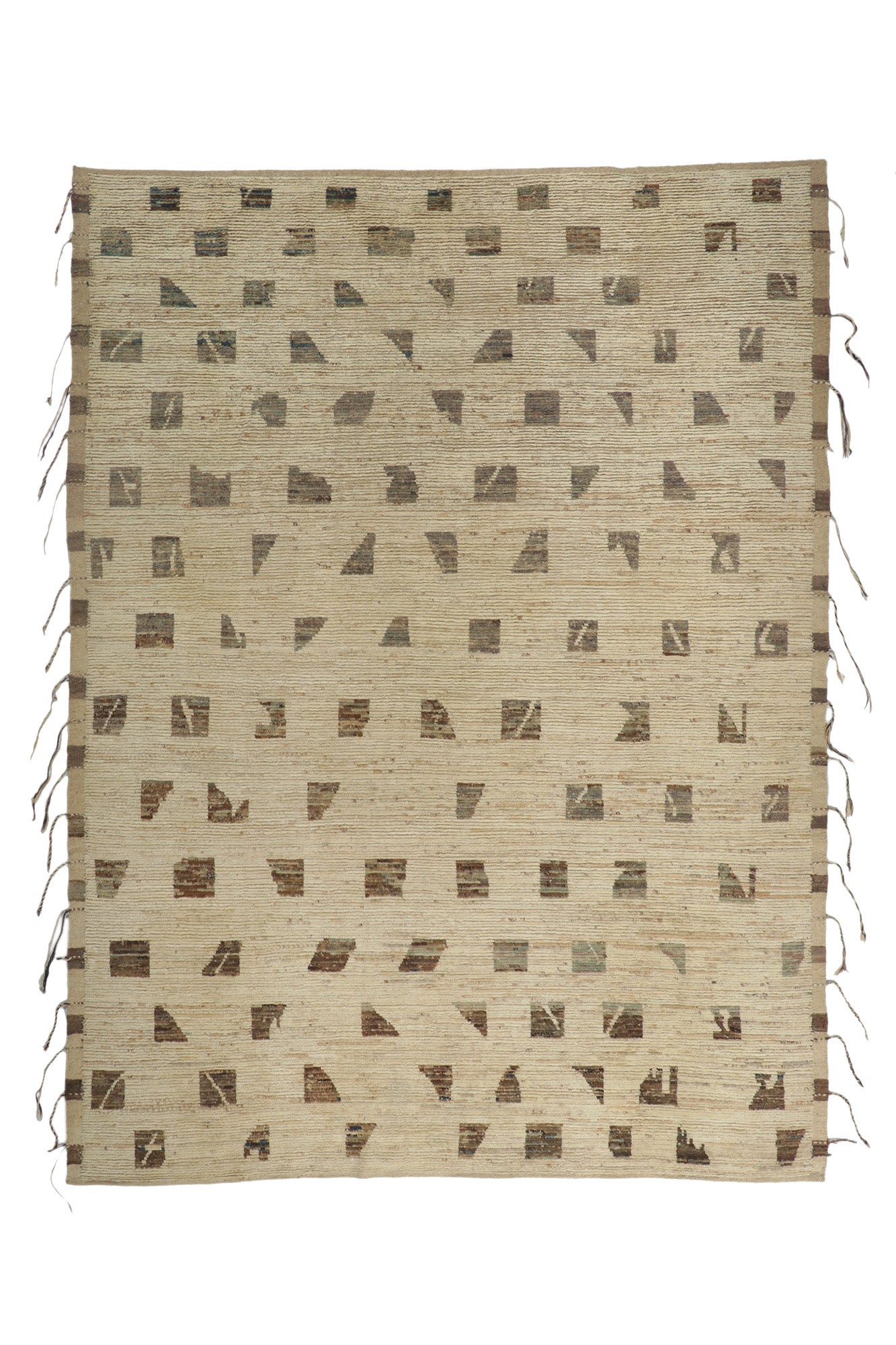 10 x 14 Earth-Tone Moroccan Rug 80812
