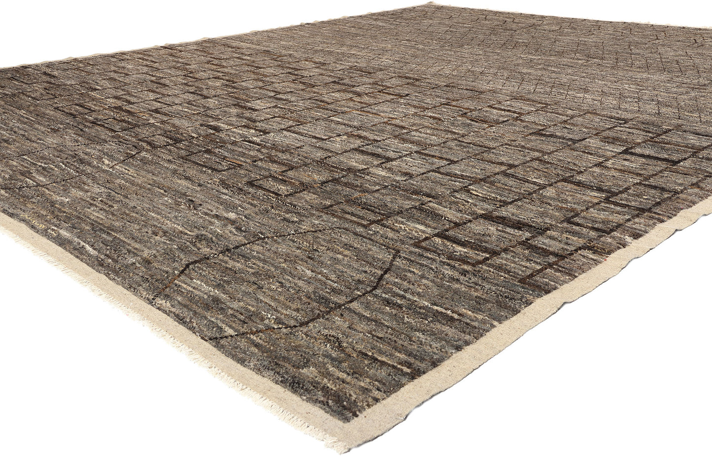 12 x 15 Organic Modern Brutalist Moroccan Rug 81116