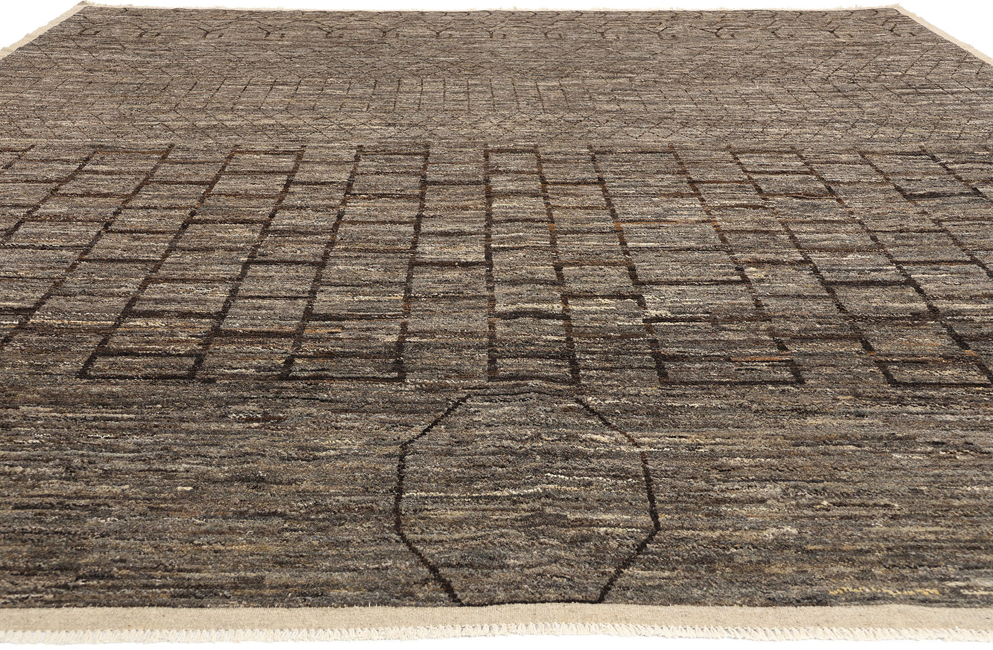 12 x 15 Organic Modern Brutalist Moroccan Rug 81116