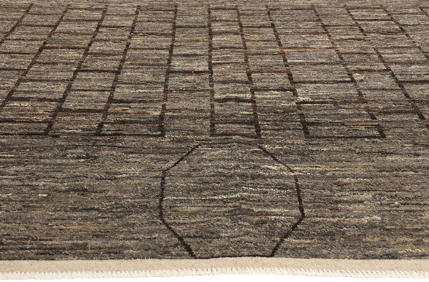 12 x 15 Organic Modern Brutalist Moroccan Rug 81116