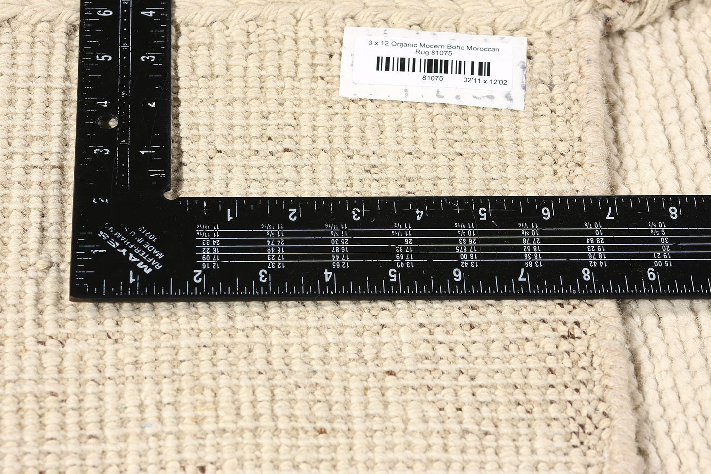 3 x 12 Organic Modern Boho Moroccan Rug 81075