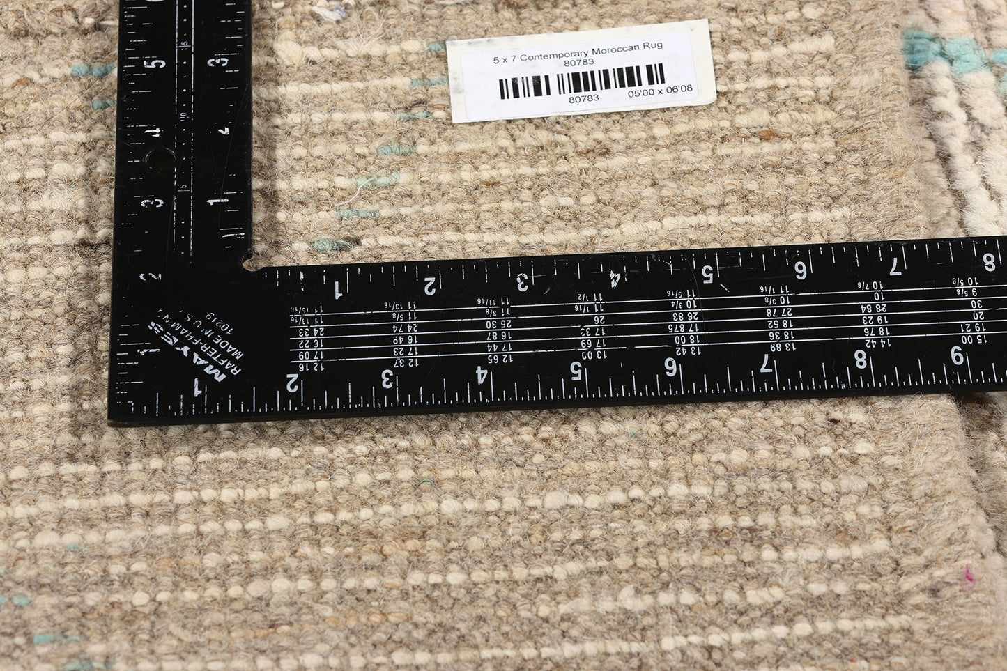 5 x 7 Earth-Tone Moroccan Rug 80783