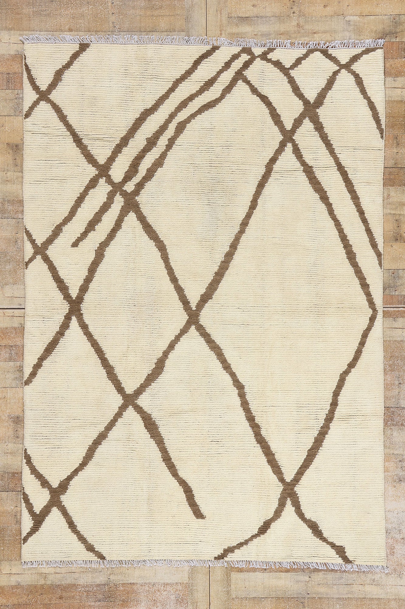 6 x 8 Organic Modern Moroccan Rug 81110