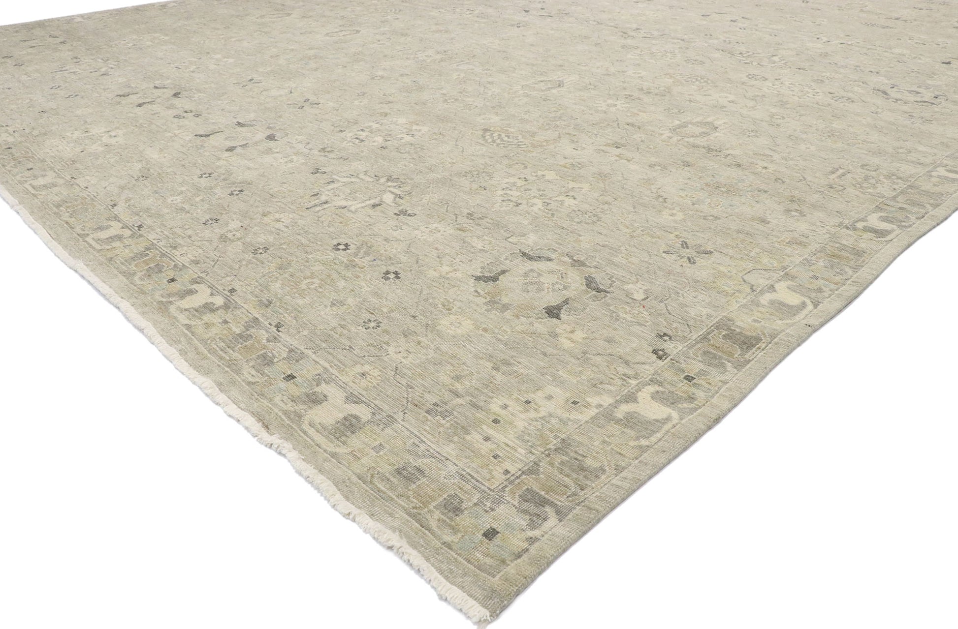 12 x 15 Contemporary Indian Oushak Rug 30618