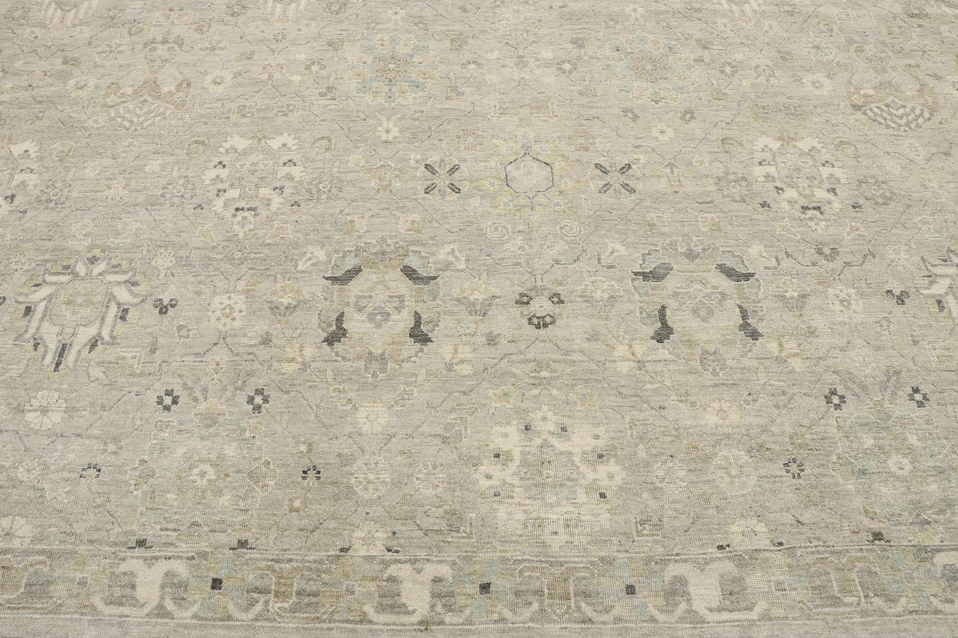 12 x 15 Contemporary Indian Oushak Rug 30618