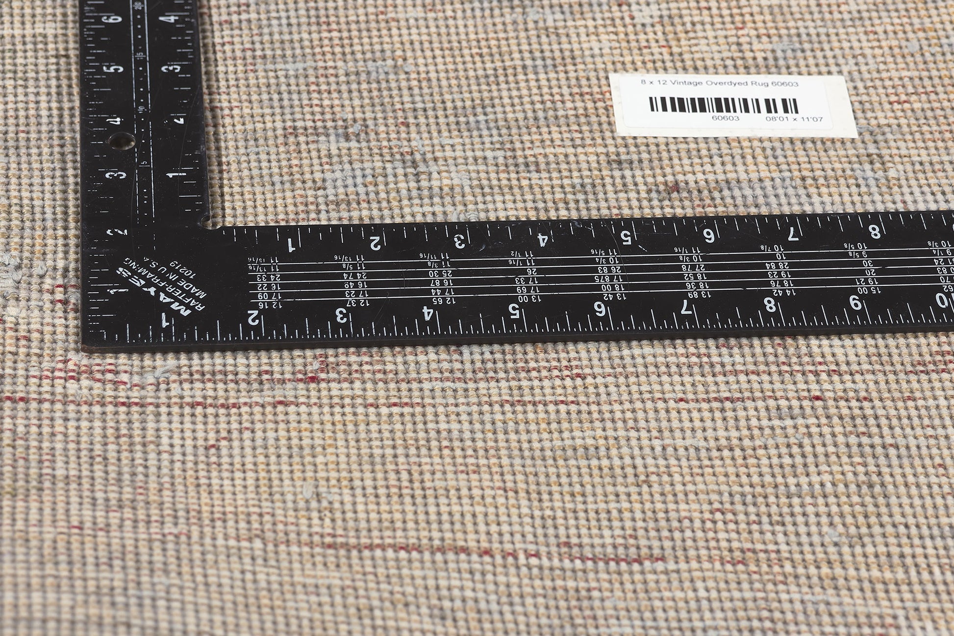 8 x 12 Vintage Turkish Overdyed Rug 60603