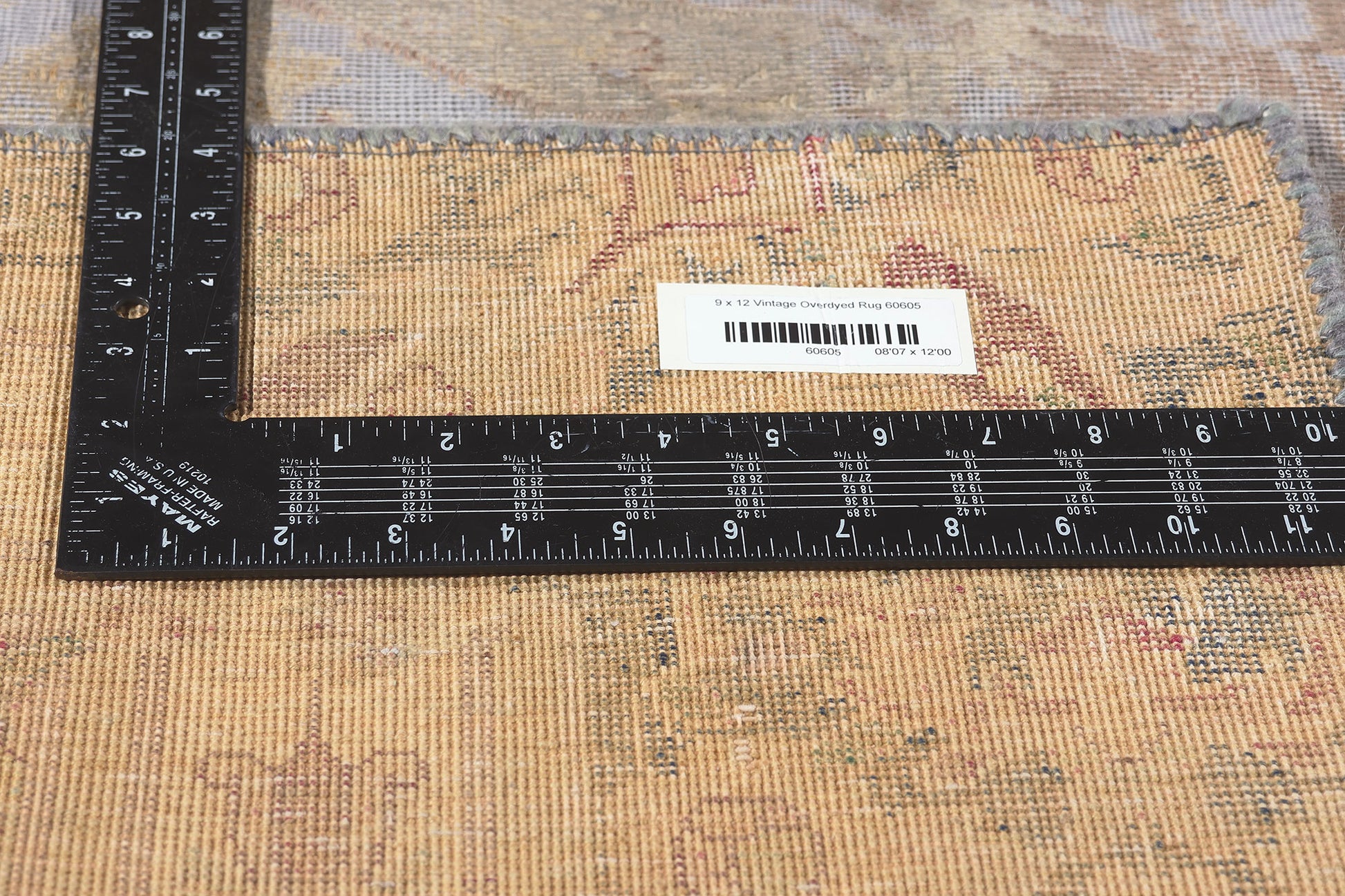 9 x 12 Vintage Turkish Overdyed Rug 60605