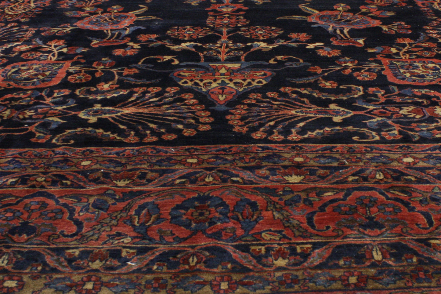 12 x 25 Antique Persian Sarouk Rug 76984