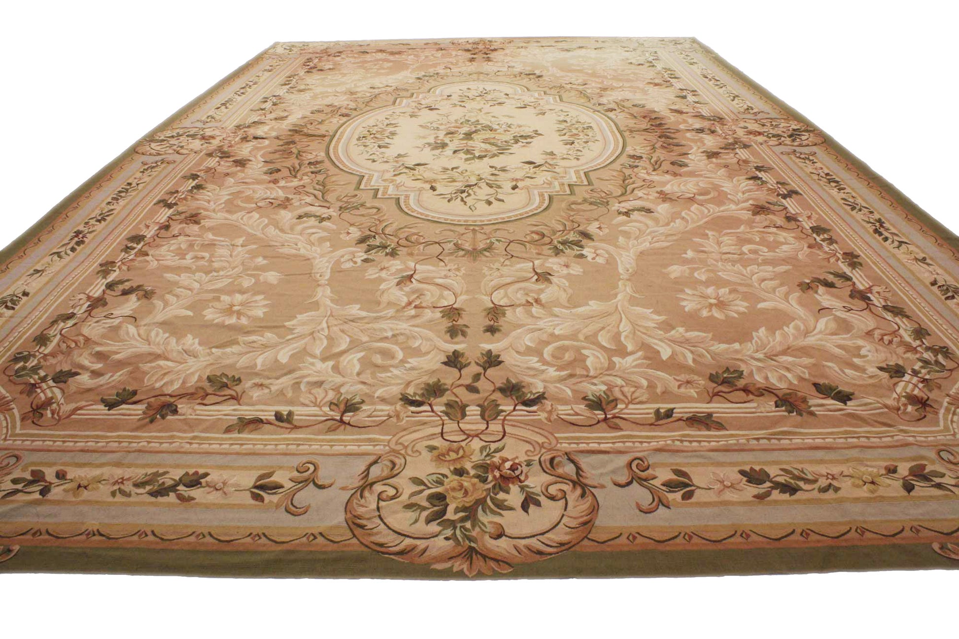 13 x 21 Vintage Chinese Aubusson Rug 76776