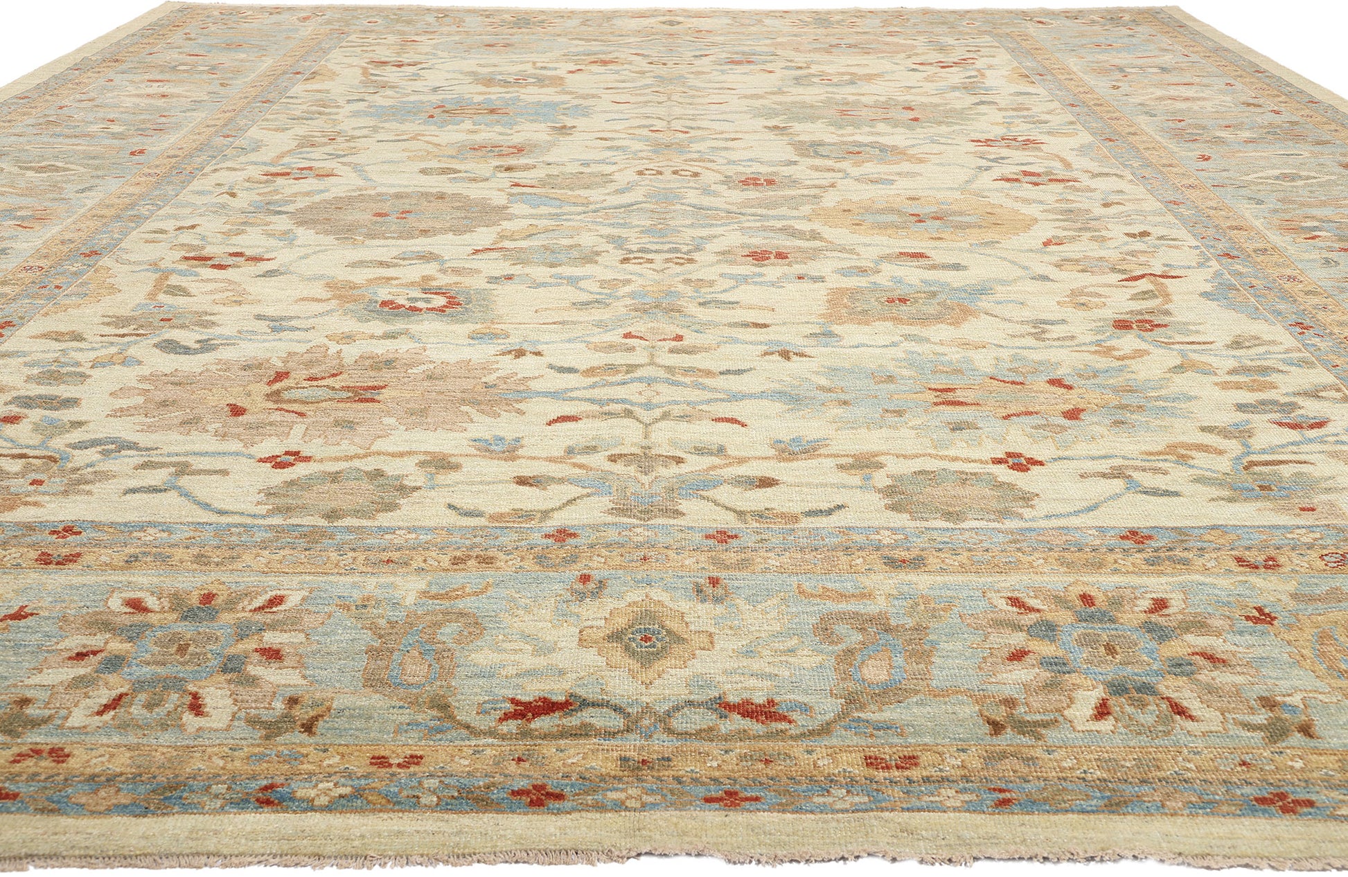 13 x 18 Modern Beige Persian Sultanabad Rug 61282
