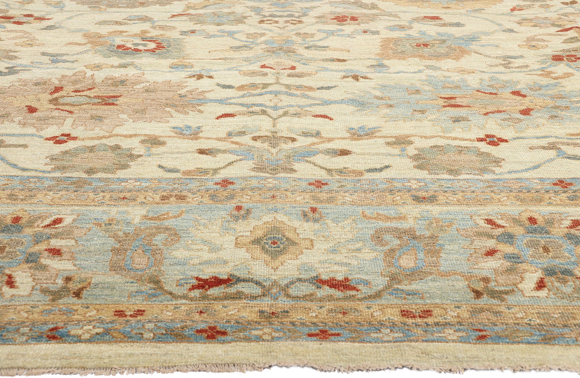 13 x 18 Modern Beige Persian Sultanabad Rug 61282