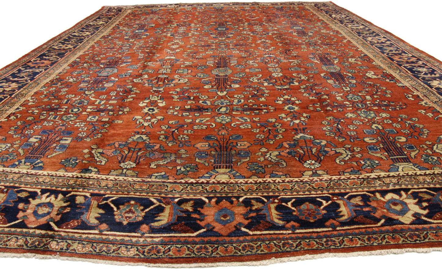 11 x 18 Antique Persian Mahal Rug 73360