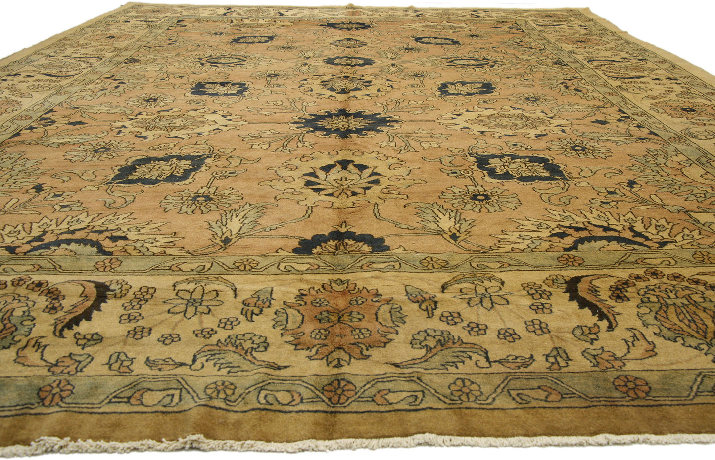 13 x 19 Vintage Persian Mahal Rug 75827