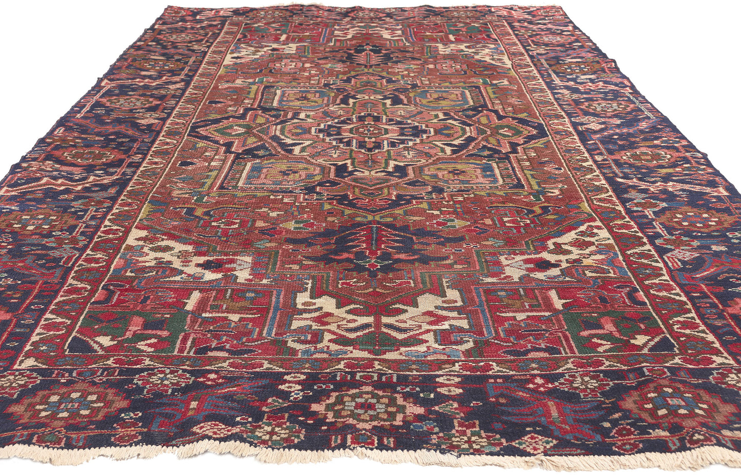 5 x 10 Antique Persian Heriz Rug 72658