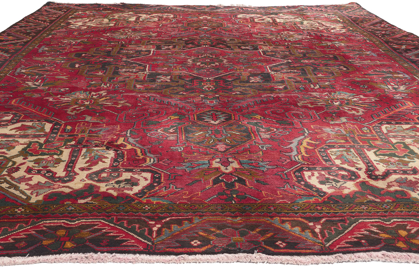 8 x 11 Vintage Persian Heriz Rug 76231