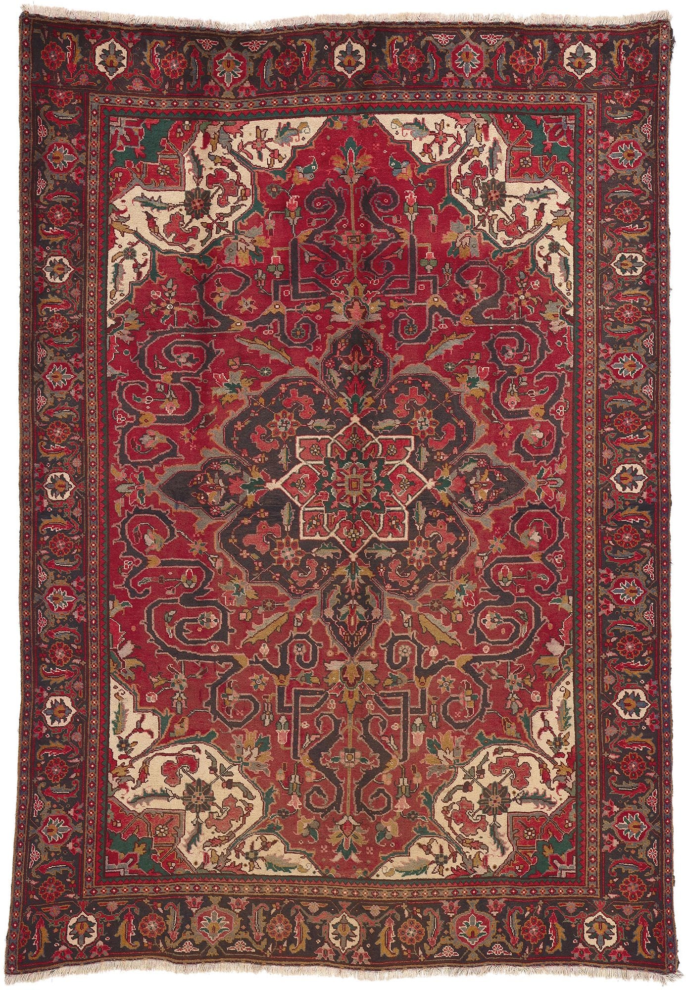 8 x 11 Vintage Persian Heriz Rug 76235
