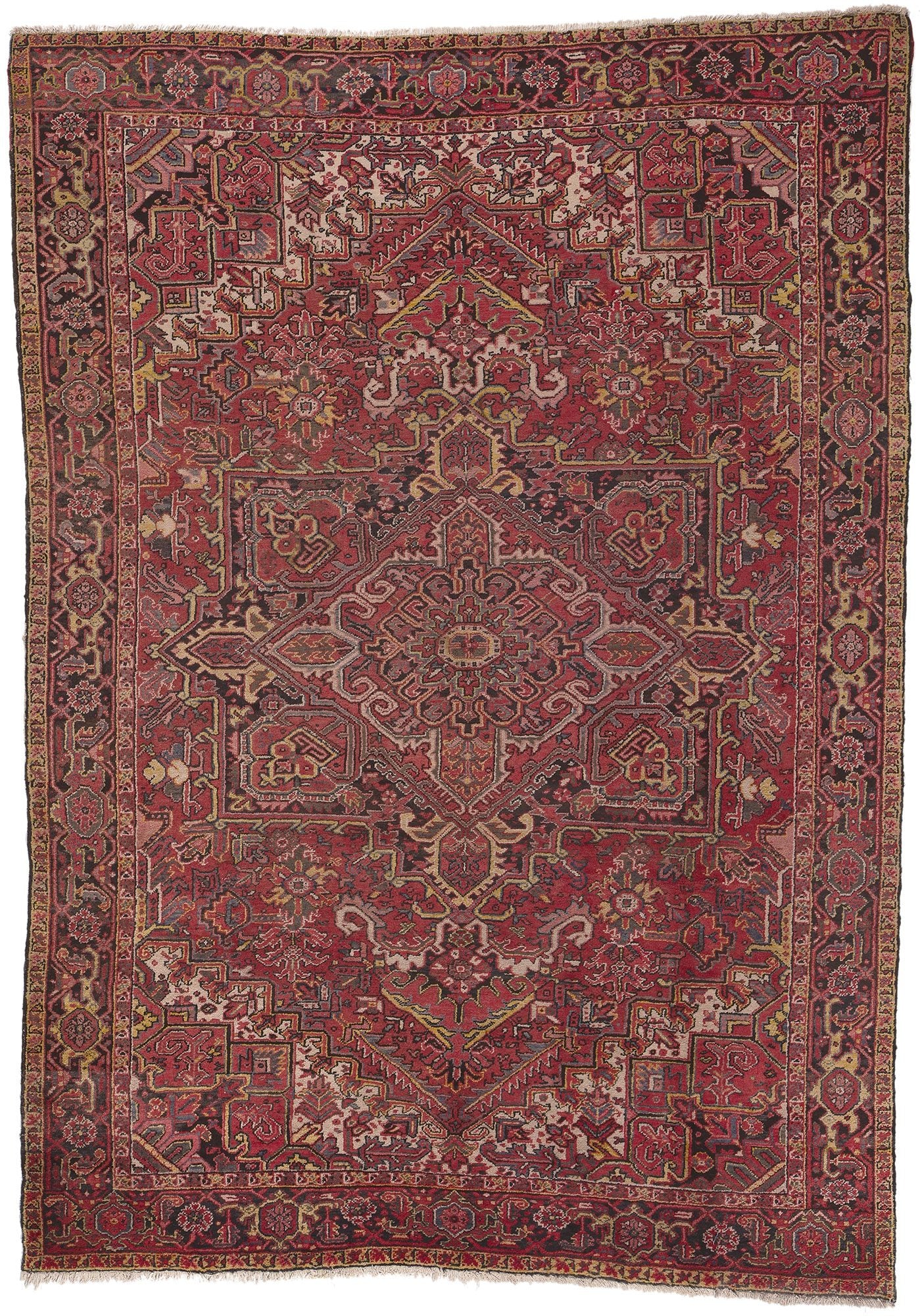 8 x 12 Vintage Persian Heriz Rug 76588