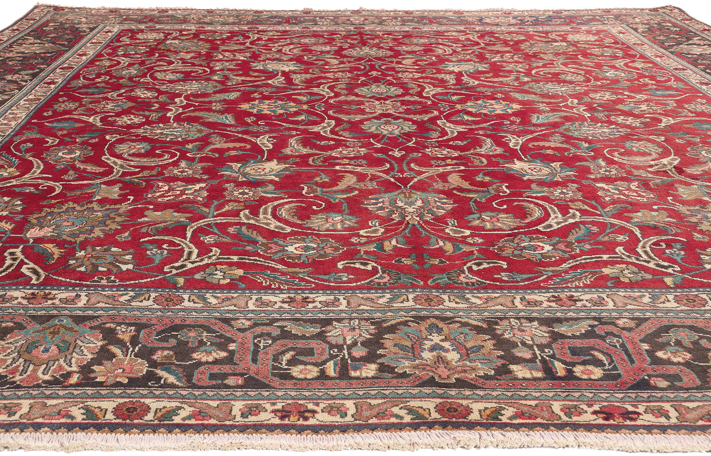 10 x 11 Vintage Persian Tabriz Rug 73462