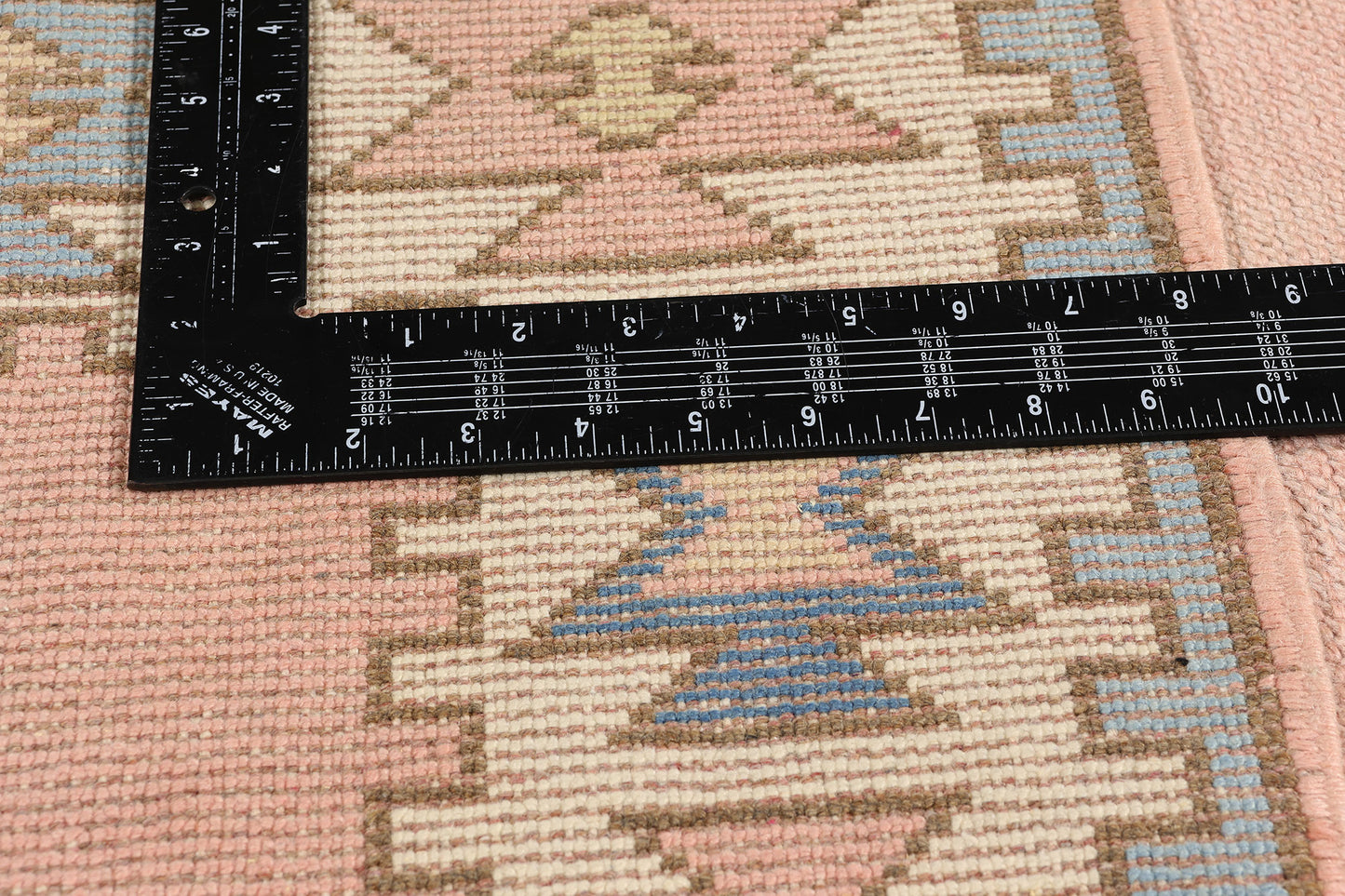 3 x 10 Vintage Pink Turkish Oushak Rug 53928