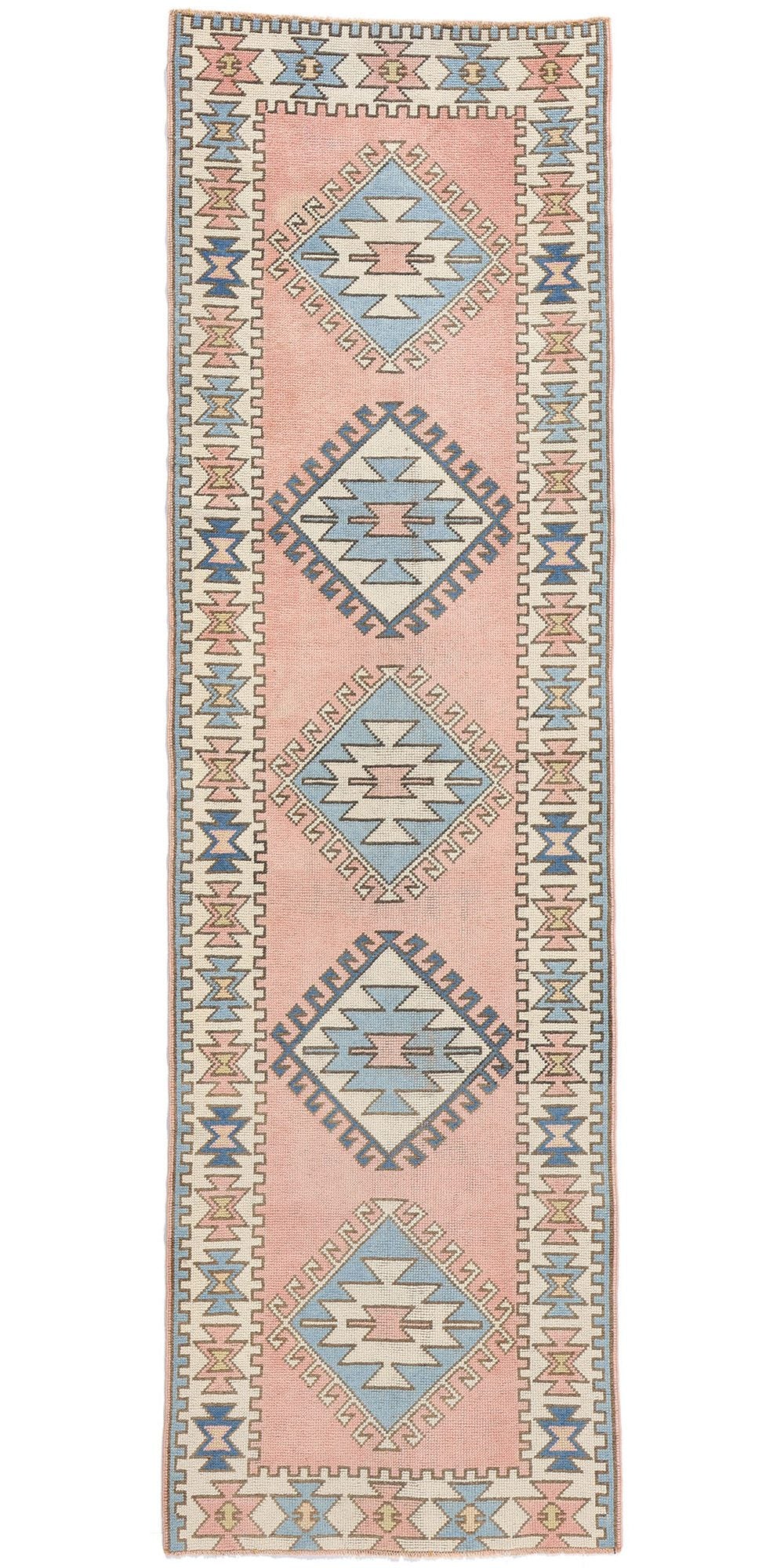 3 x 10 Vintage Pink Turkish Oushak Rug 53928