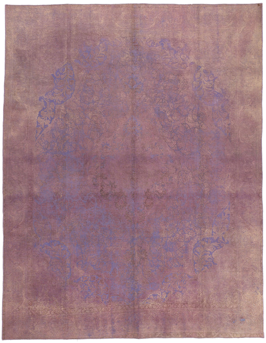 10 x 12 Vintage Turkish Overdyed Rug 60613