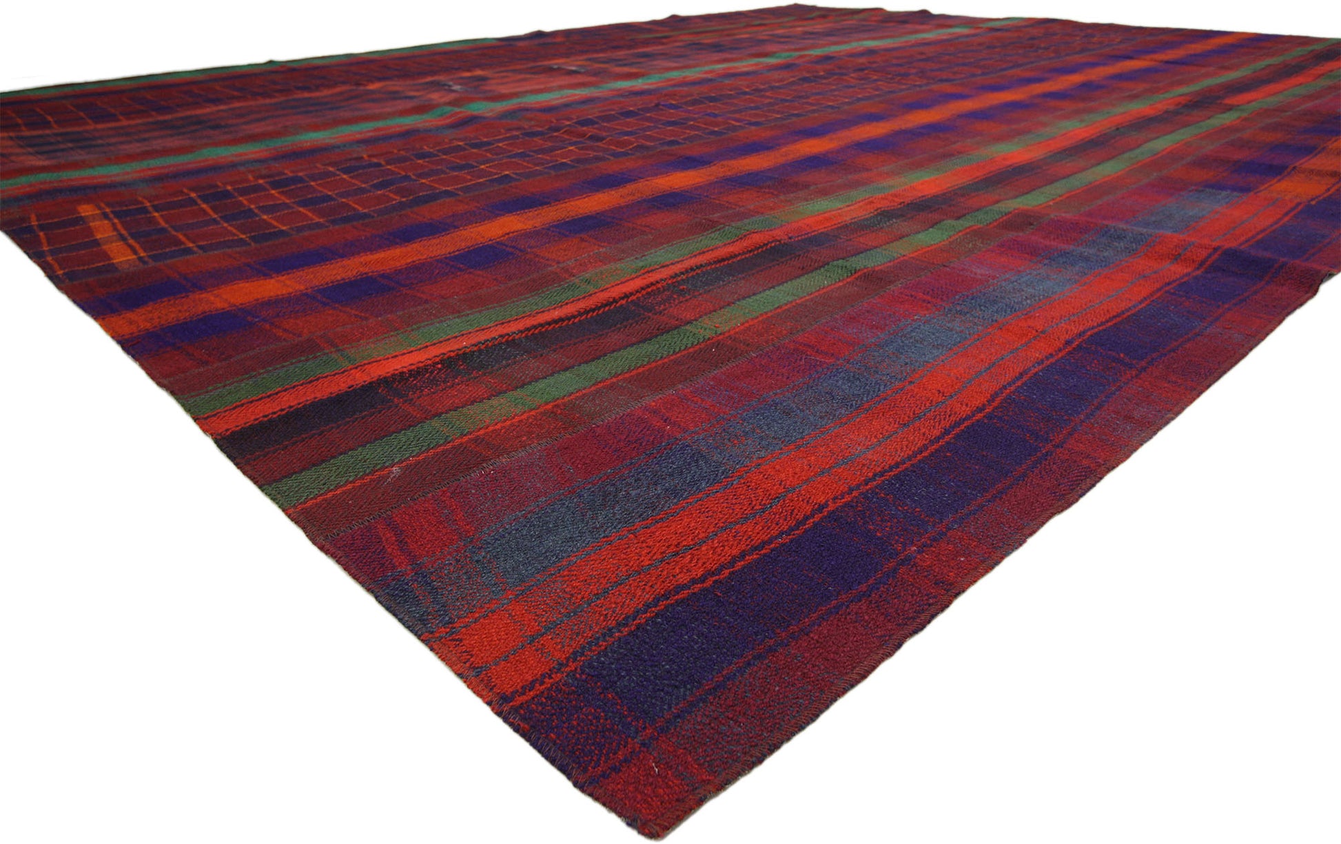 10 x 14 Vintage Tartan Plaid Rug 60809