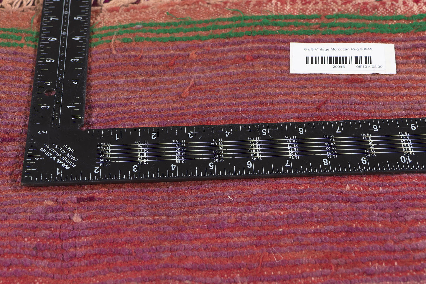 6 x 9 Vintage Purple Beni MGuild Moroccan Rug 20945