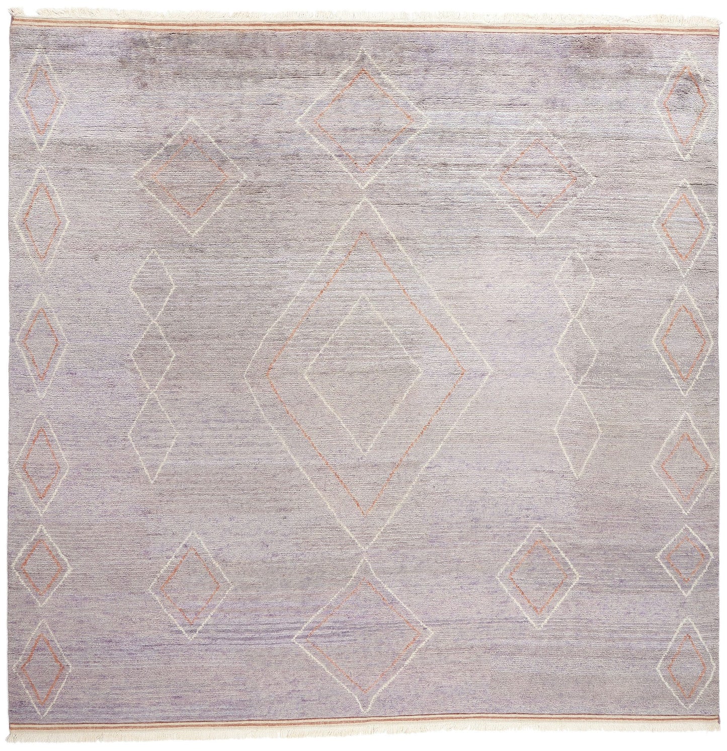 12 x 12 Modern Tribal Purple Square Moroccan Rug 31300