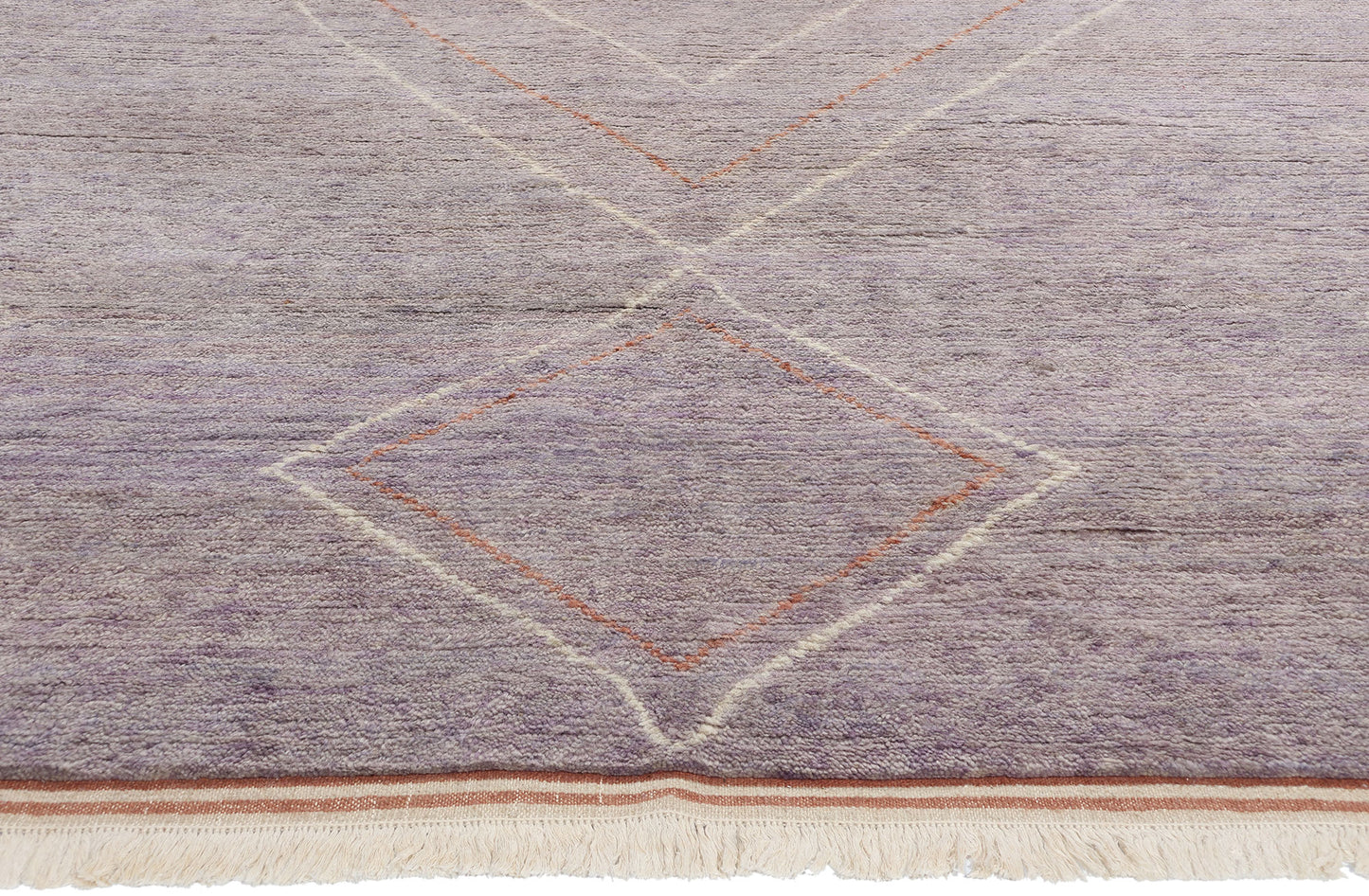 12 x 12 Modern Tribal Purple Square Moroccan Rug 31300