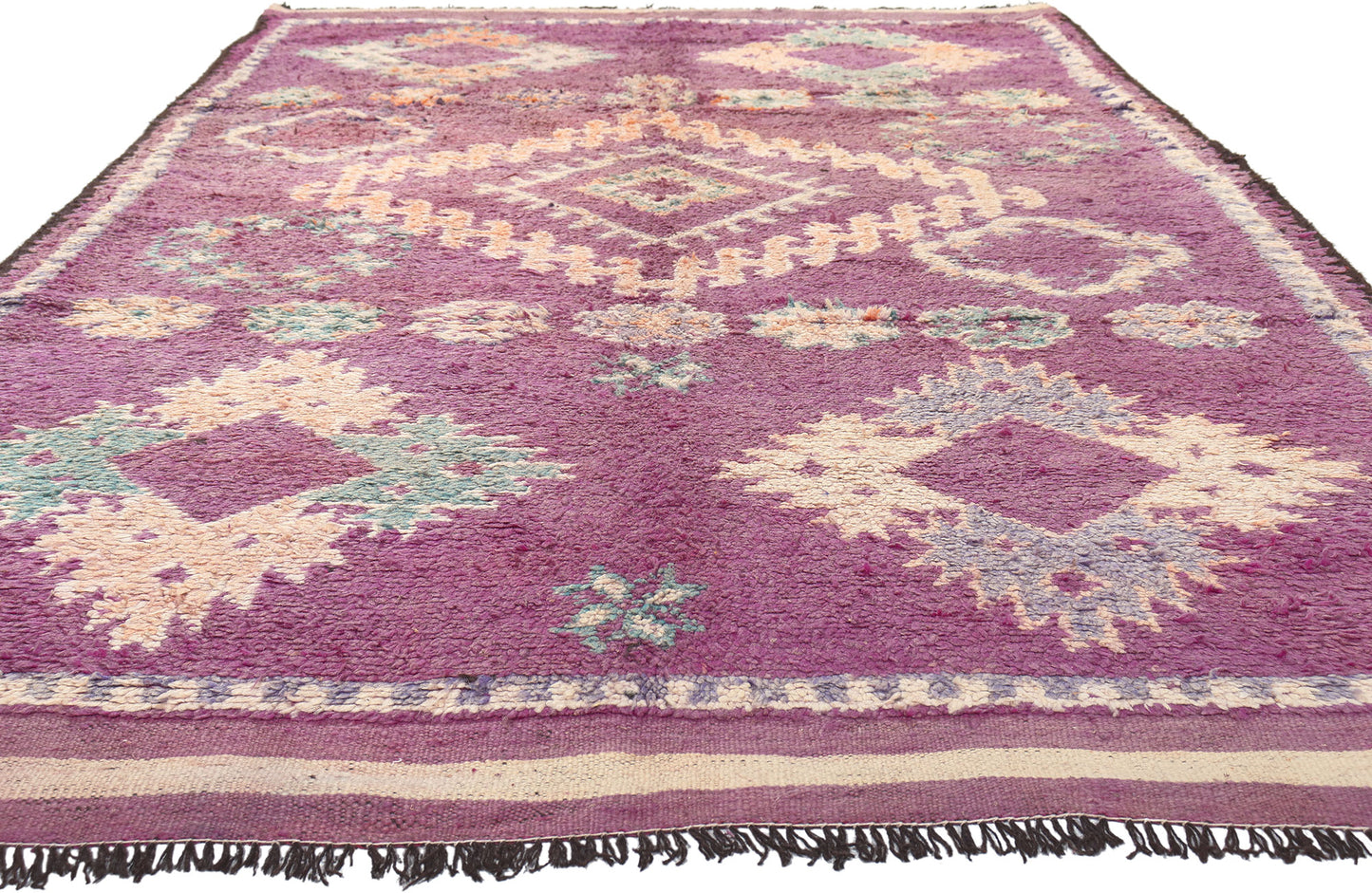 6 x 11 Vintage Purple Talsint Moroccan Rug 20983