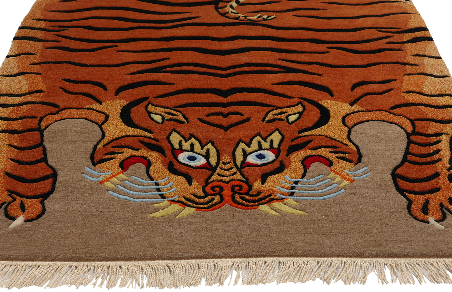 3 x 6 Vintage Tibetan Tiger Rug 78740
