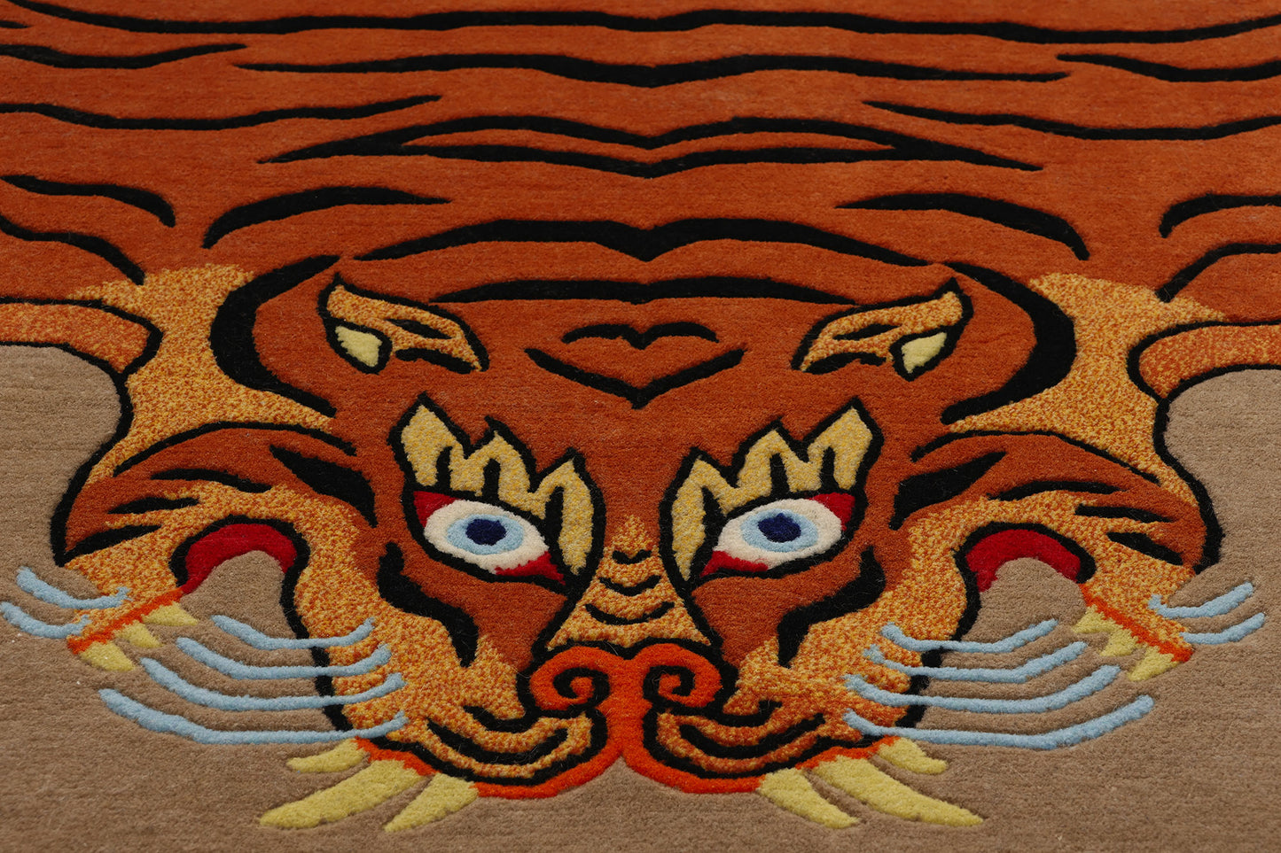 3 x 6 Vintage Tibetan Tiger Rug 78740
