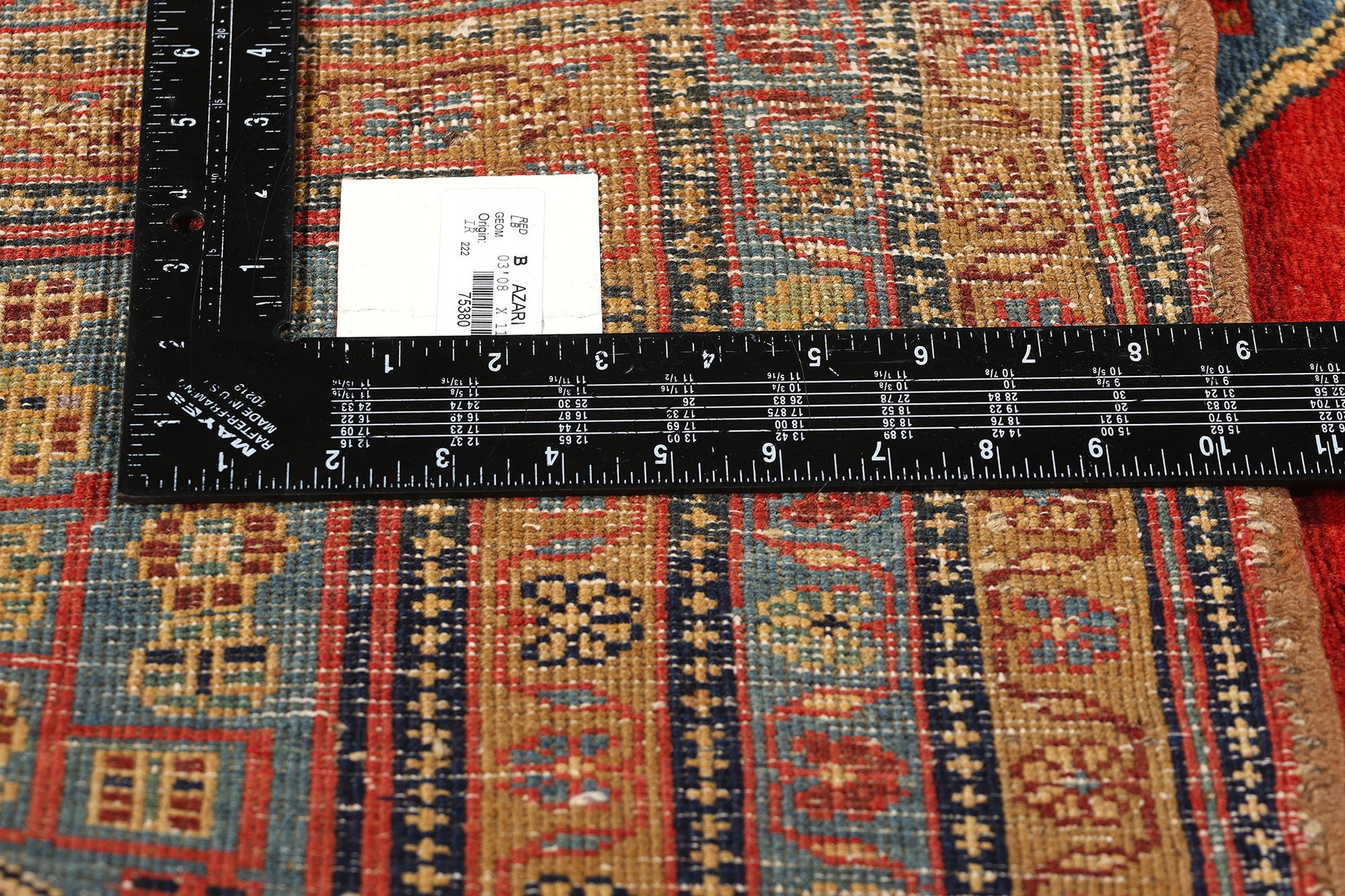 4 x 12 Vintage Red Persian Azerbaijan Rug 75380