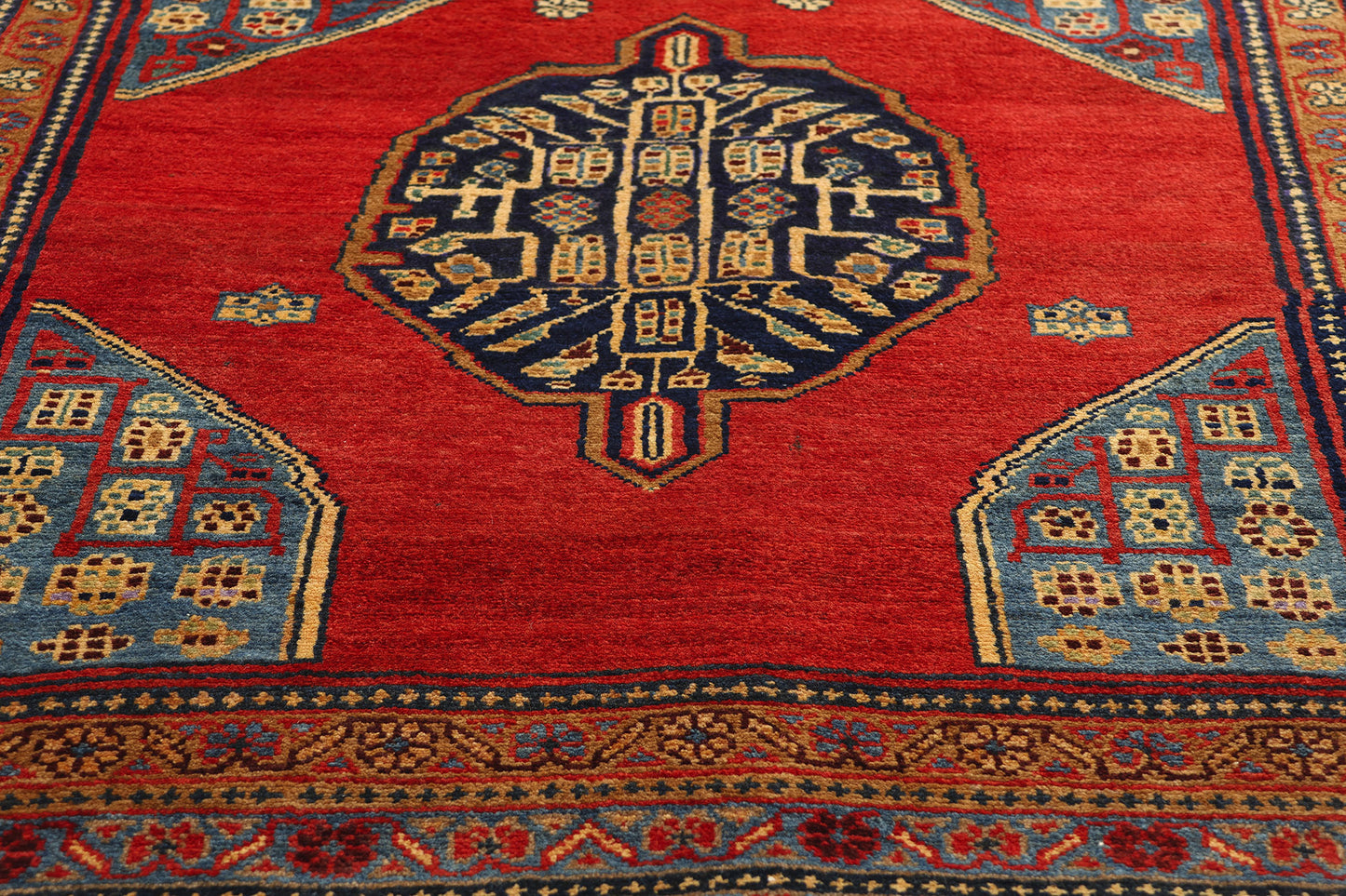 4 x 12 Vintage Red Persian Azerbaijan Rug 75380