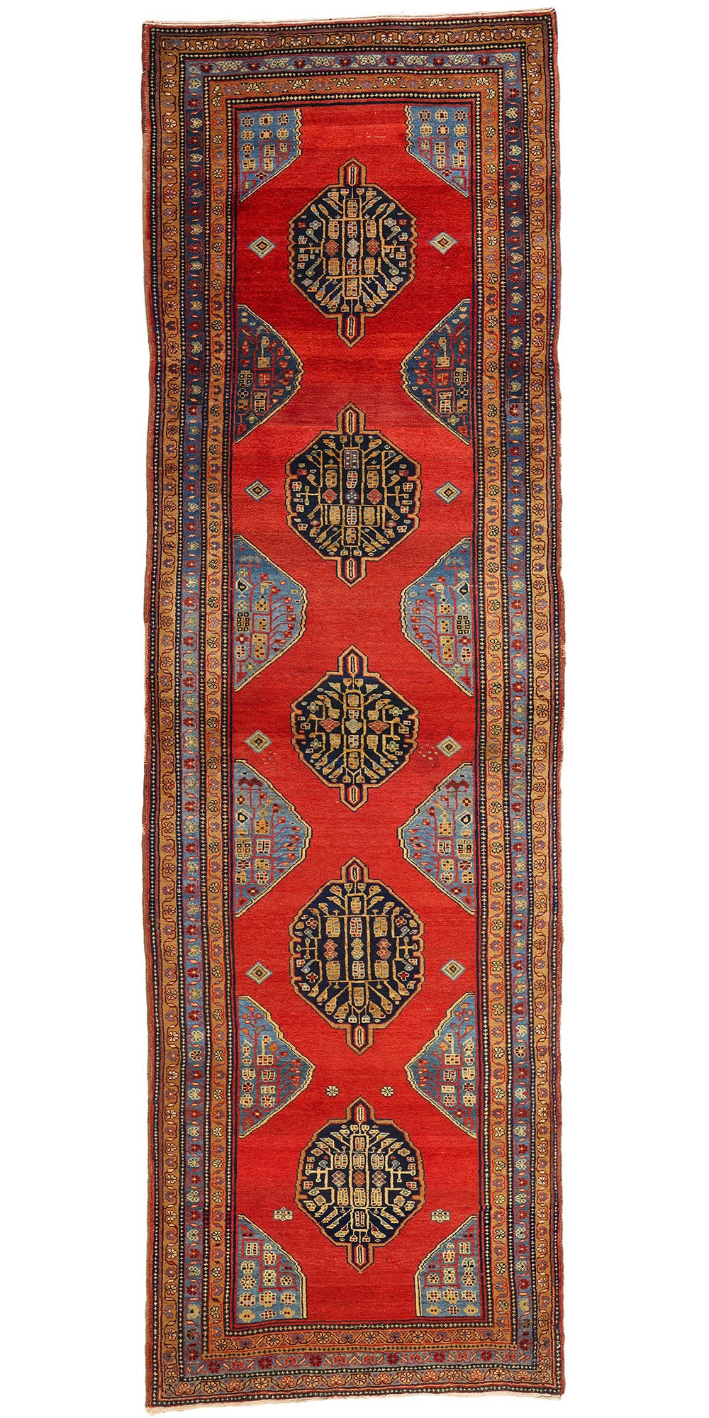 4 x 12 Vintage Red Persian Azerbaijan Rug 75380