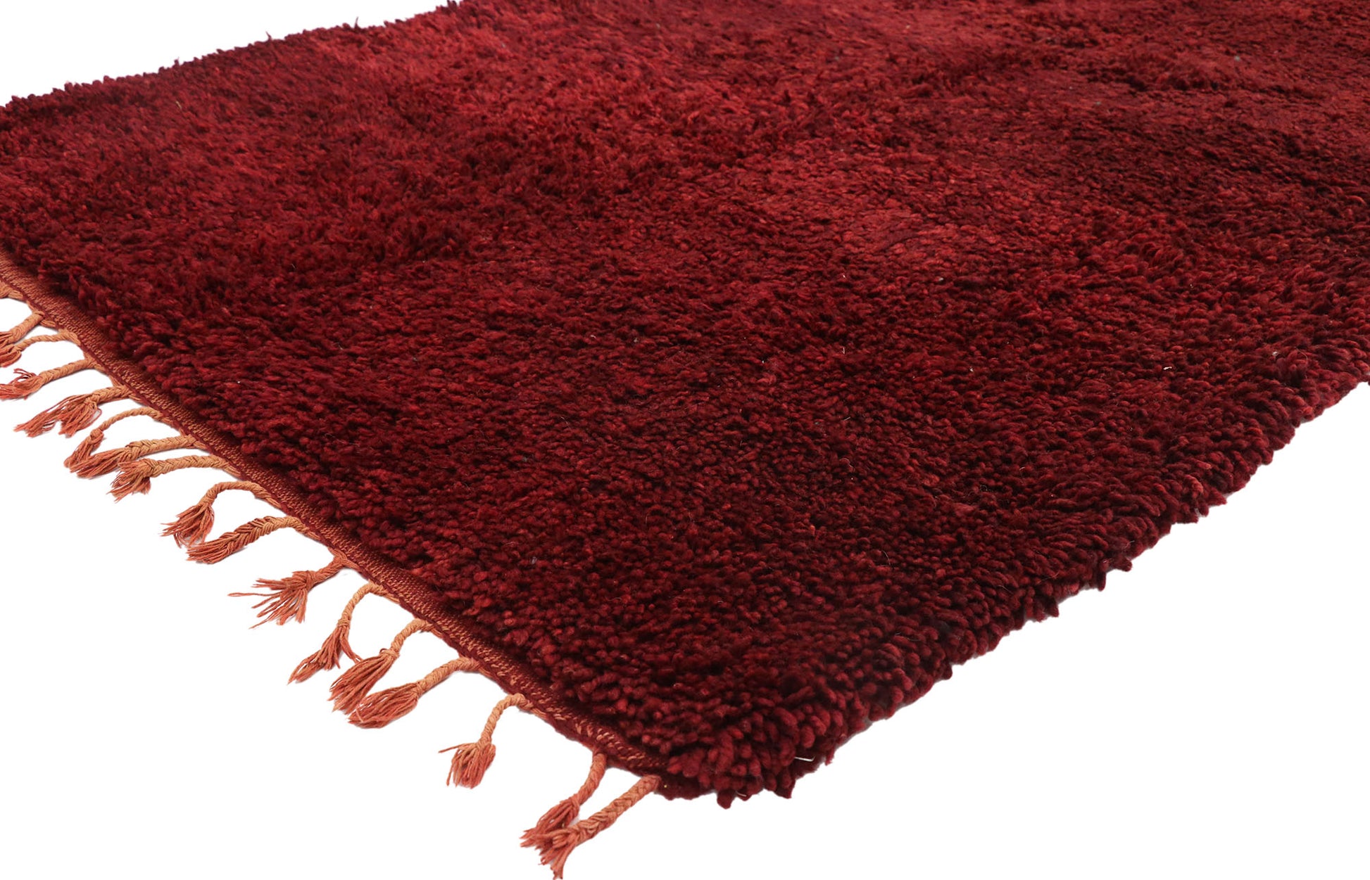 4 x 10 Vintage Red Beni Mrirt Moroccan Rug 20914