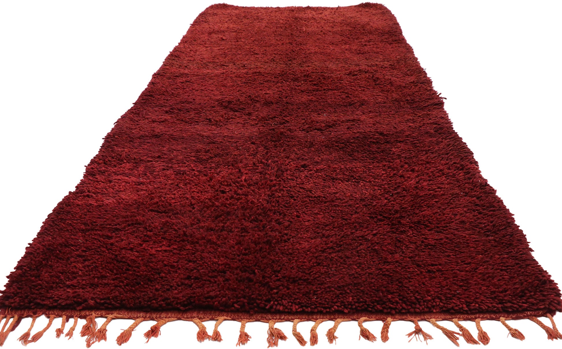 4 x 10 Vintage Red Beni Mrirt Moroccan Rug 20914