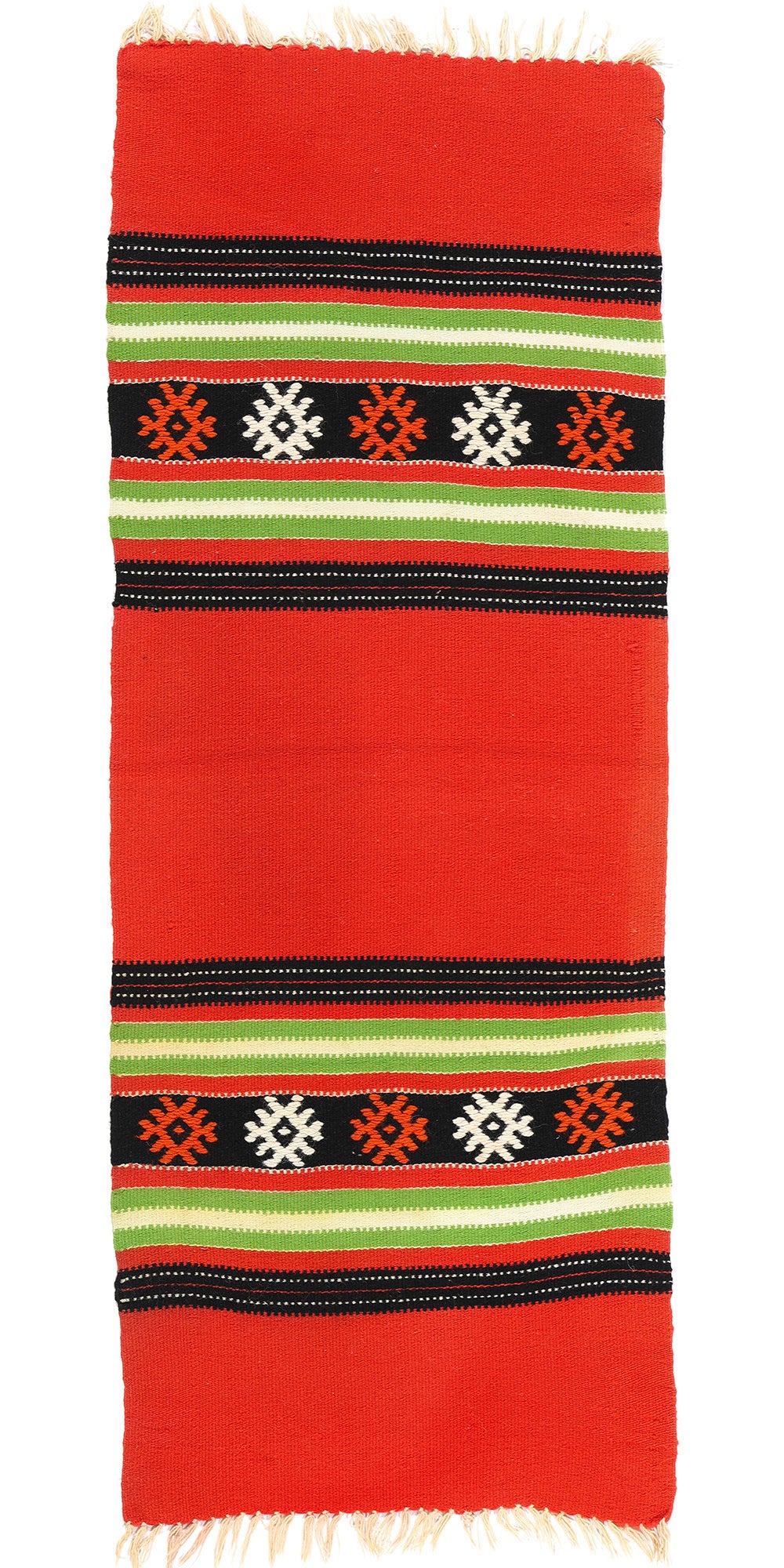 1 x 4 Vintage Red Greek Kilim Rug 78799