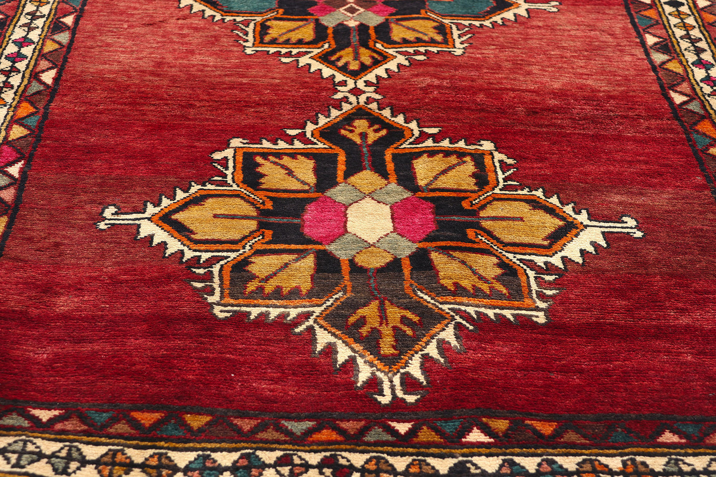 4 x 12 Vintage Red Persian Khorassan Rug 76481