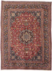 10 x 13 Vintage Red Persian Mashhad Rug 74946