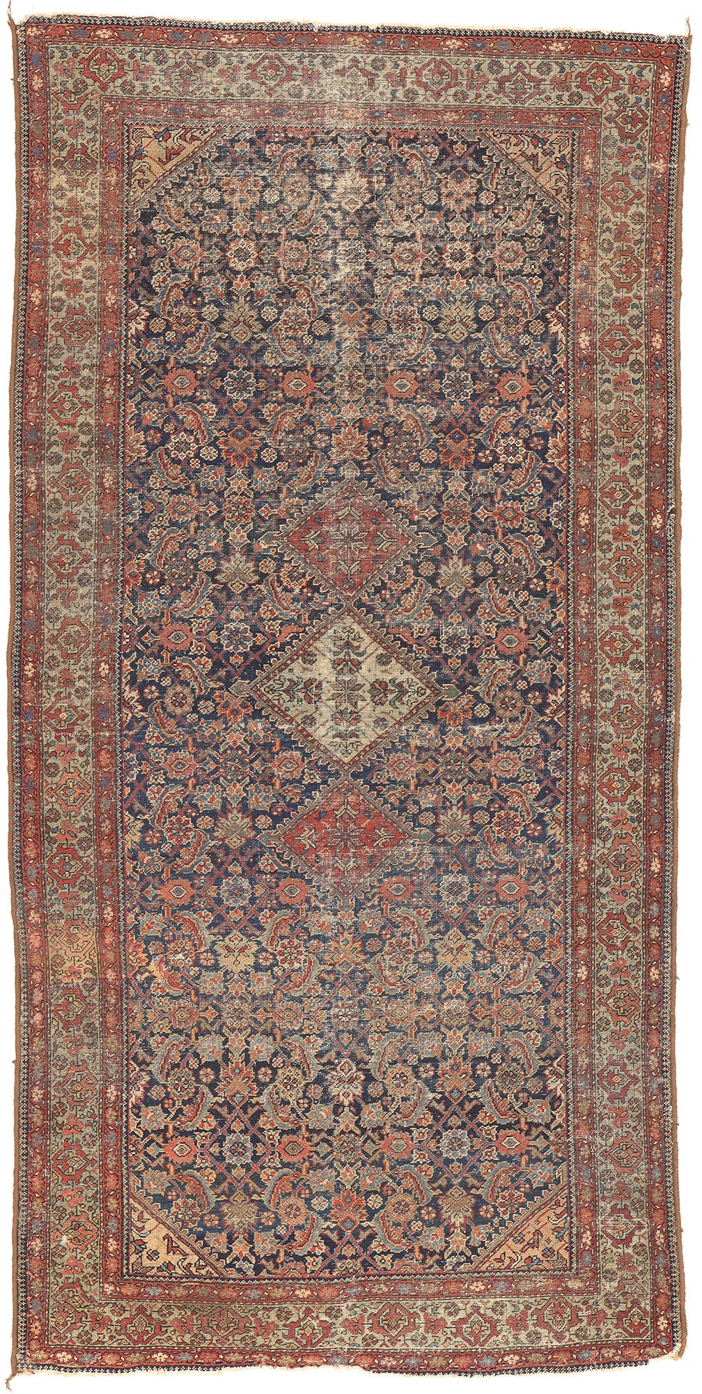 5 x 10 Antique-Worn Persian Farahan Rug 76732