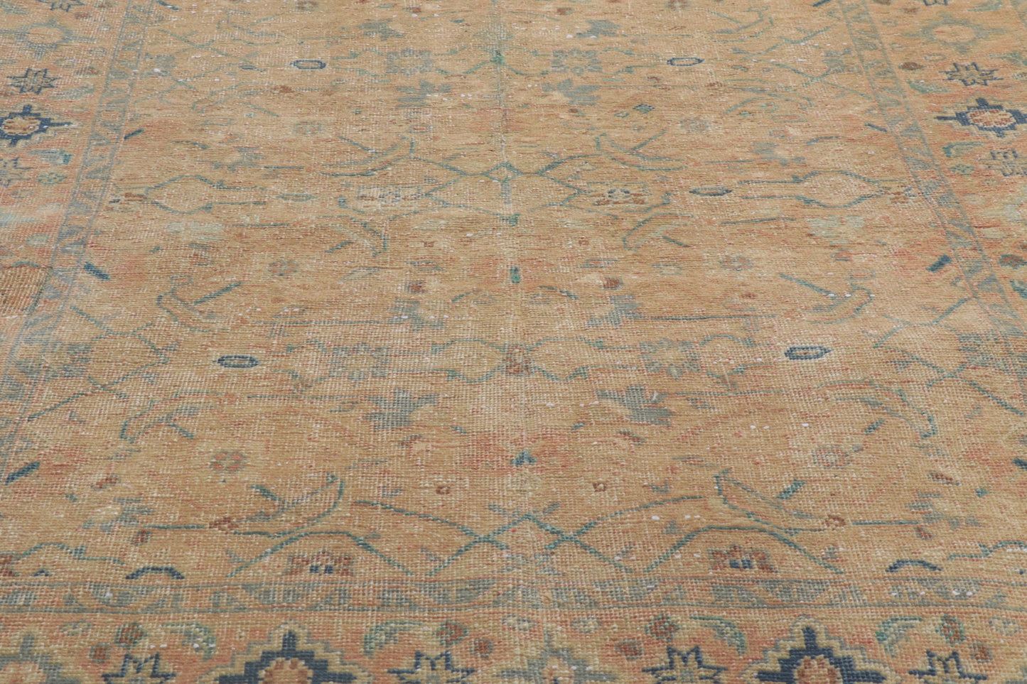 4 x 11 Vintage Persian Tabriz Rug 61012