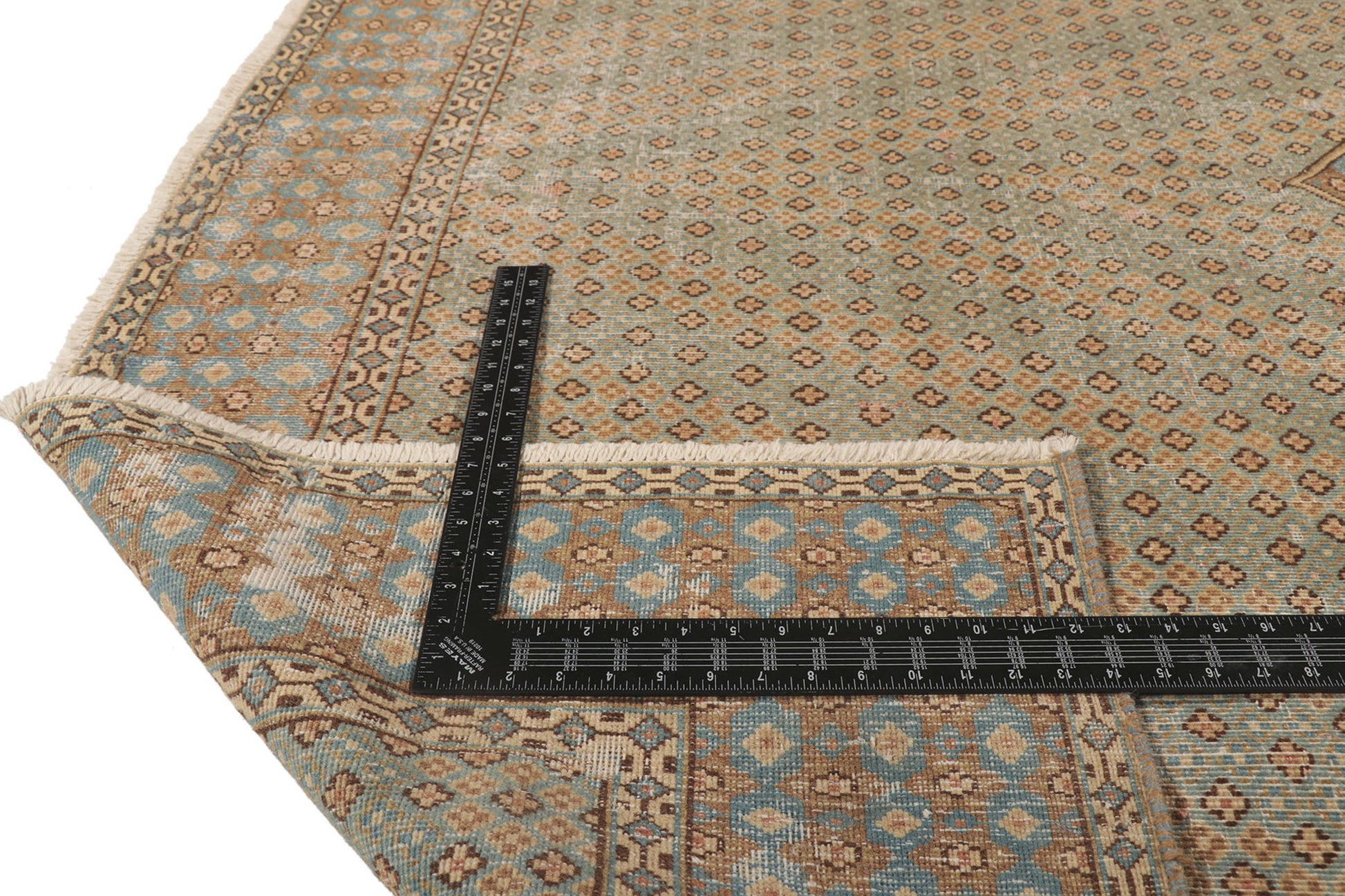7 x 10 Vintage-Worn Persian Kerman Rug 53759